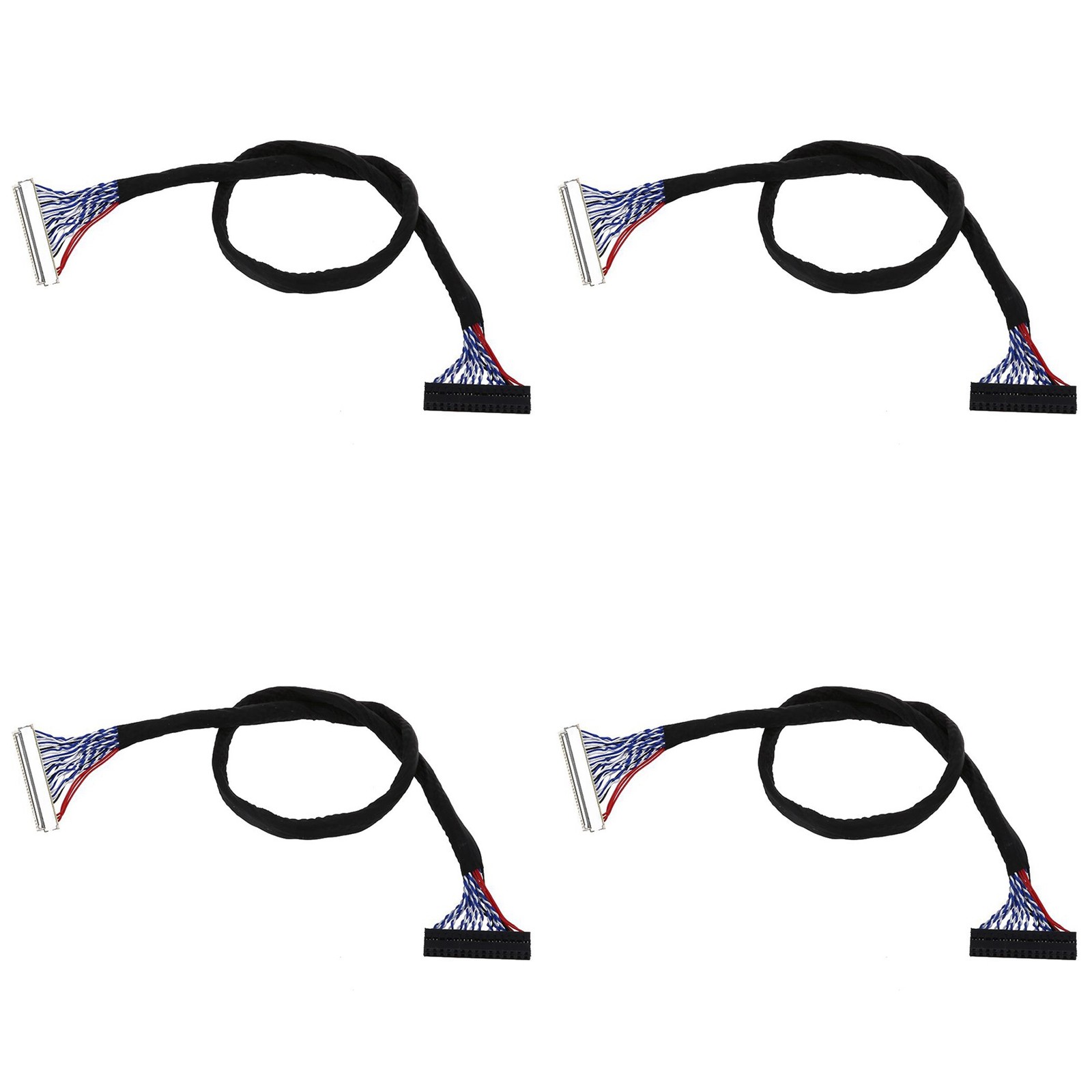 4X Fix 30P S8 30-Pin to 30-Pin 2-Channel 8-Bit LVDS Cable for LCD Panel4556