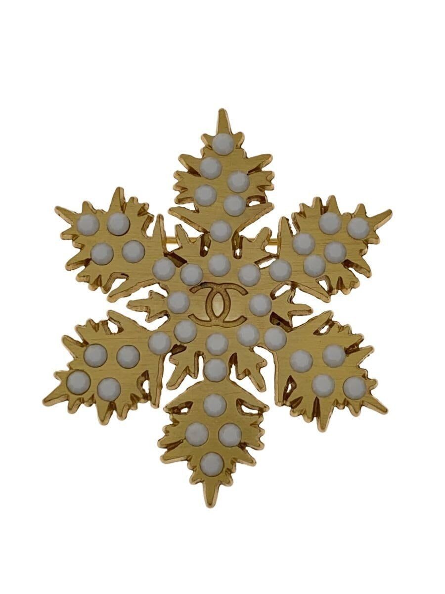 Other 01a Brooch Snow Crystals Accessories GLD Women Used