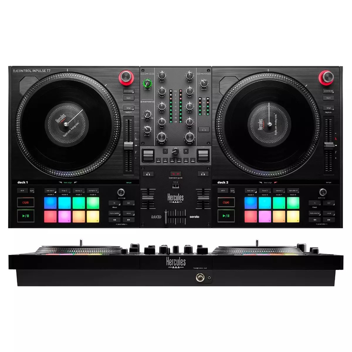 Hercules DJControl Inpulse T7 2-Deck Motorized DJ Controller with Serato Lite