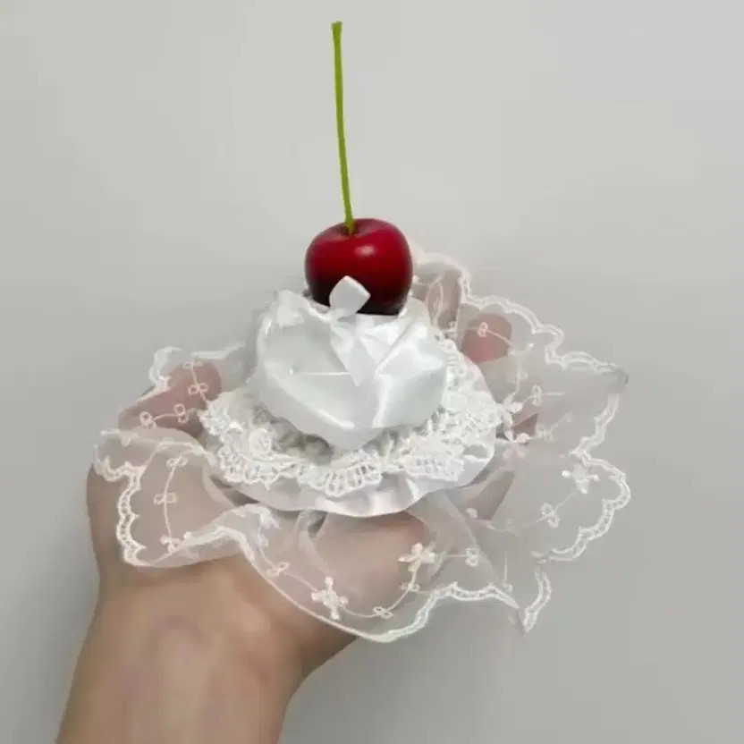 Lolita Lace Bow Ribbon Rose Cherry Headpiece