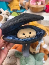 Michelle Seafood Mussel Jelly New Jewelry Storage Soft Plush Toy NWT & Dust Bag