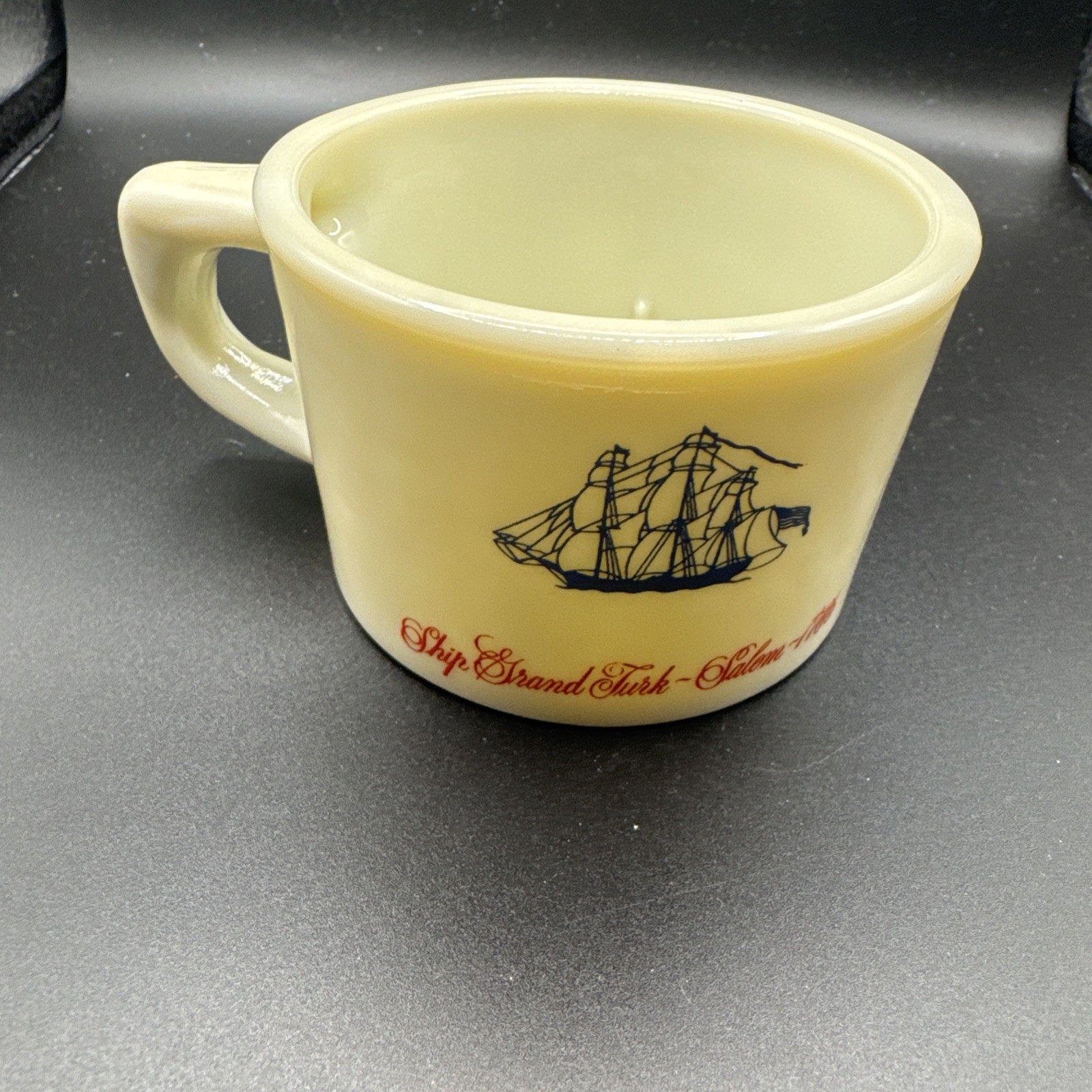 Vintage Old Spice Shulton Shaving Mug Ship Grand Turk Salem-1786