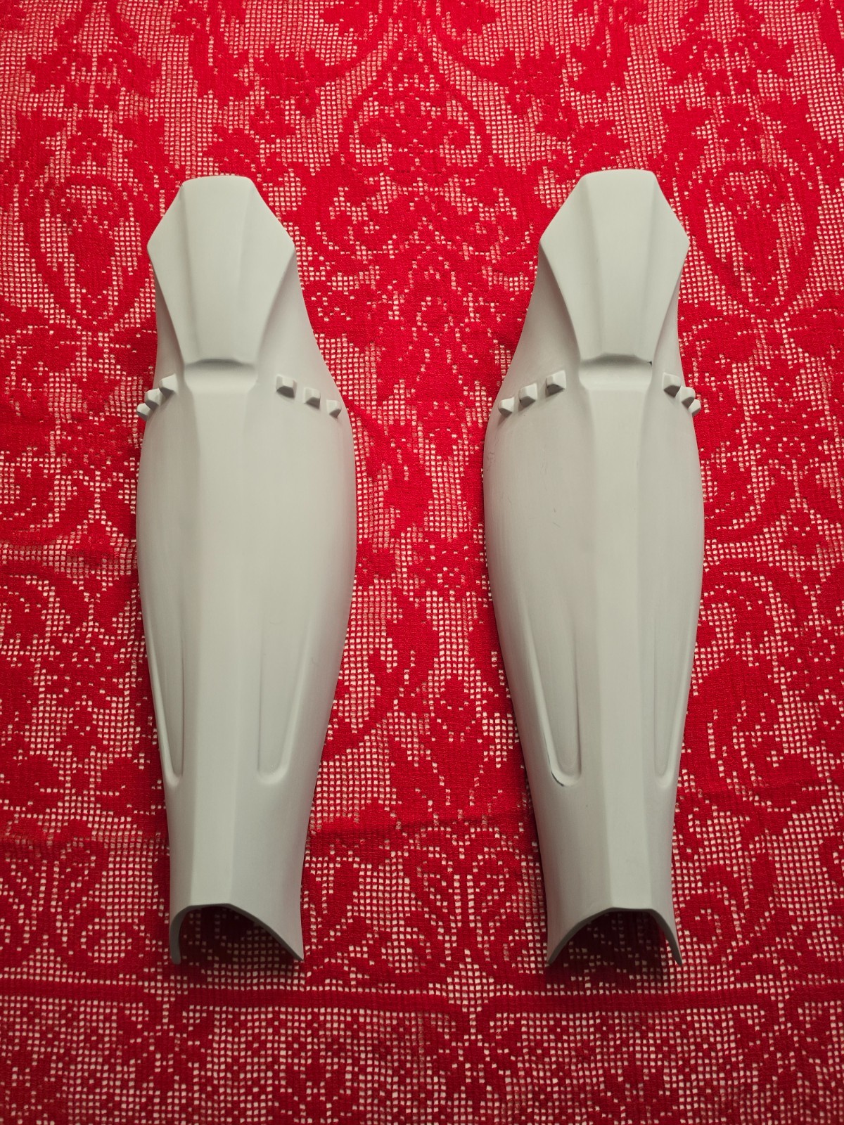 STAR WARS ROTS EPISODE 3 VADER SHIN GUARDS UNPAINTED SET PROP REPLICA