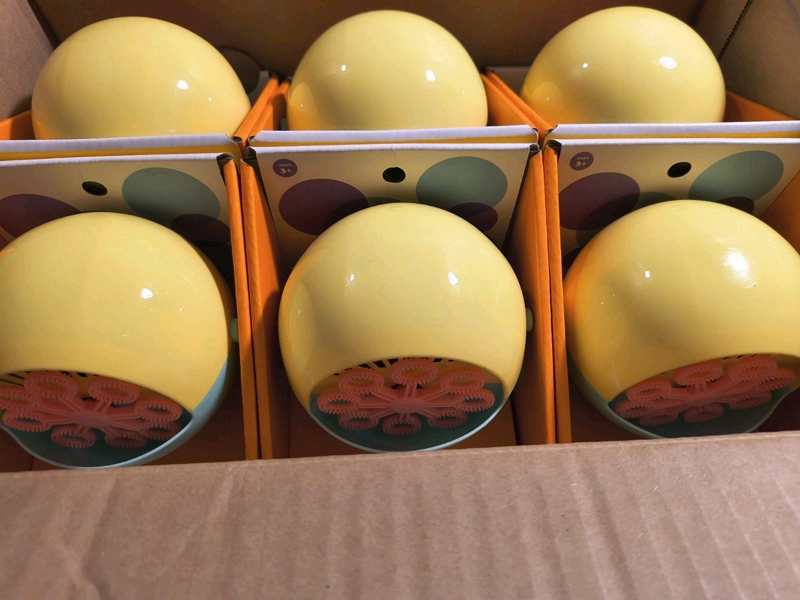 Sun Squad Mini Bubble Maker Fun Bubble Toy for Kids Ages 3+ Box Of 6 Packs