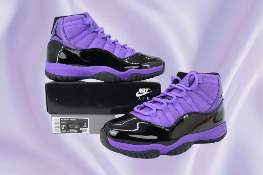 Jordan 11 Purple Black CT8012-500 Men's Size US 7-12