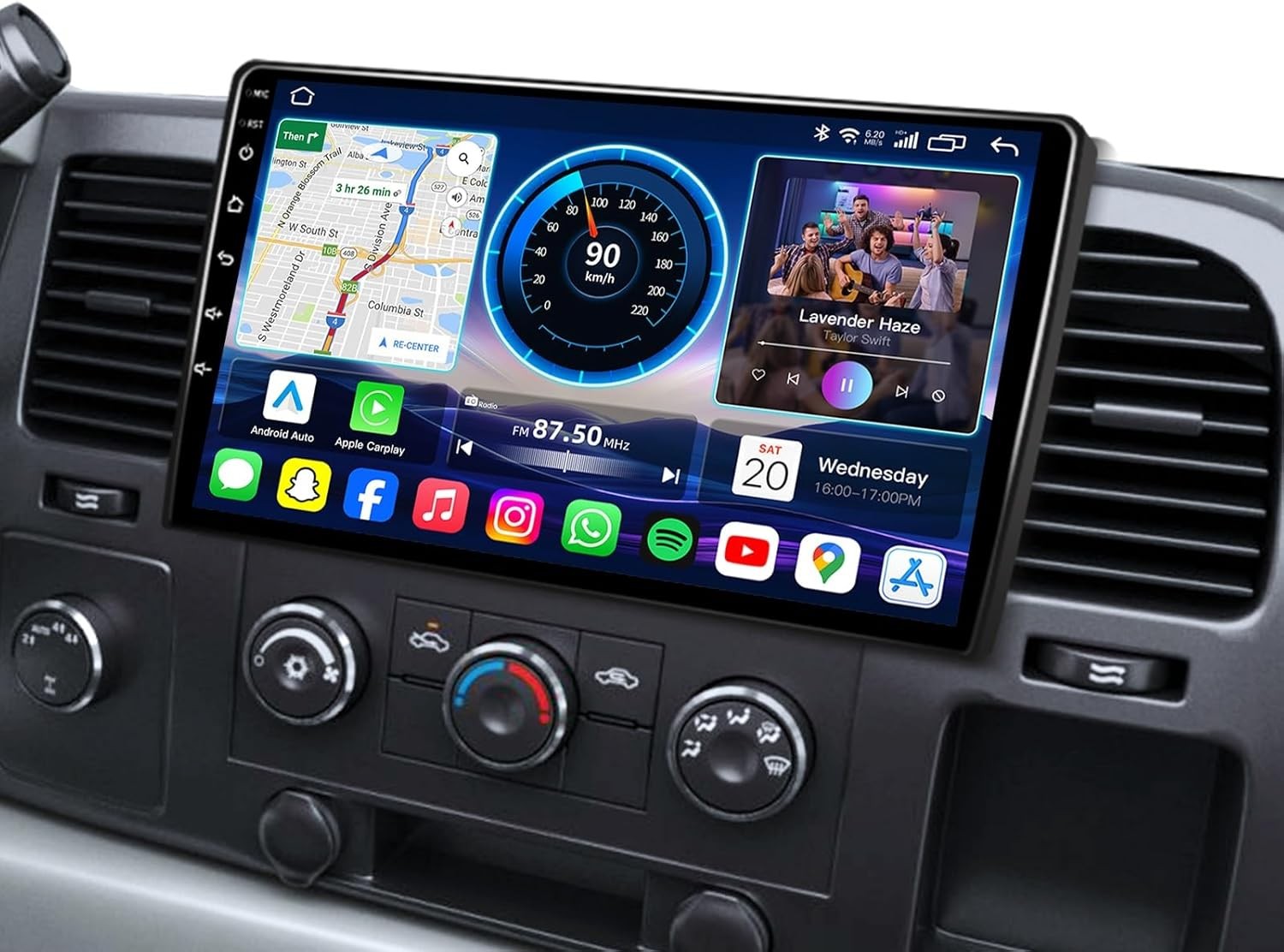 Fortdows 4Core 64ROM Android 13 Radio Upgrade for Chevy Silverado 2007-2013: