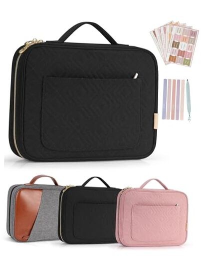 Bible Cover Case for Women, Bible Study Supplies, Bible Large Size Black