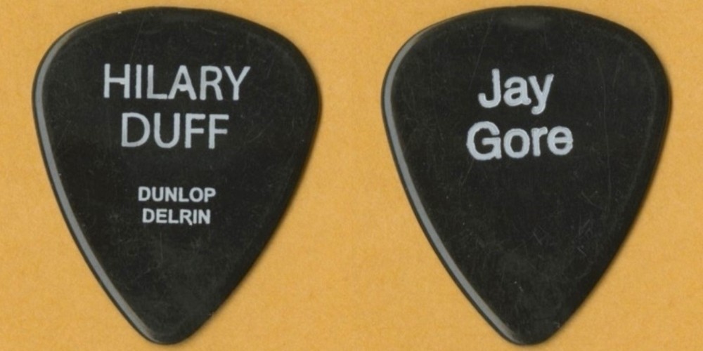 Hilary Duff 2003 Metamorphosis concert tour Jay Gore stage Guitar Pick