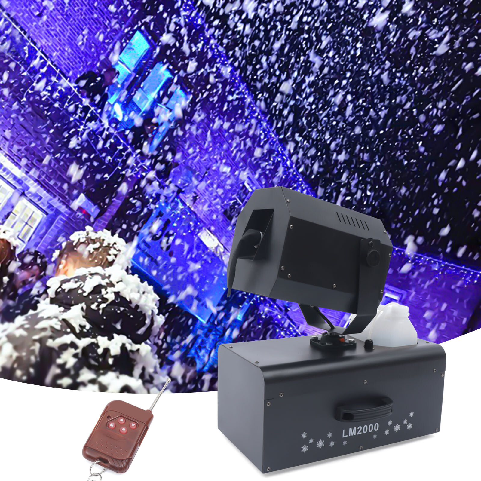 2000W Snow Effect Machine  Stage Snow Machines Air Box Packaging For Parties