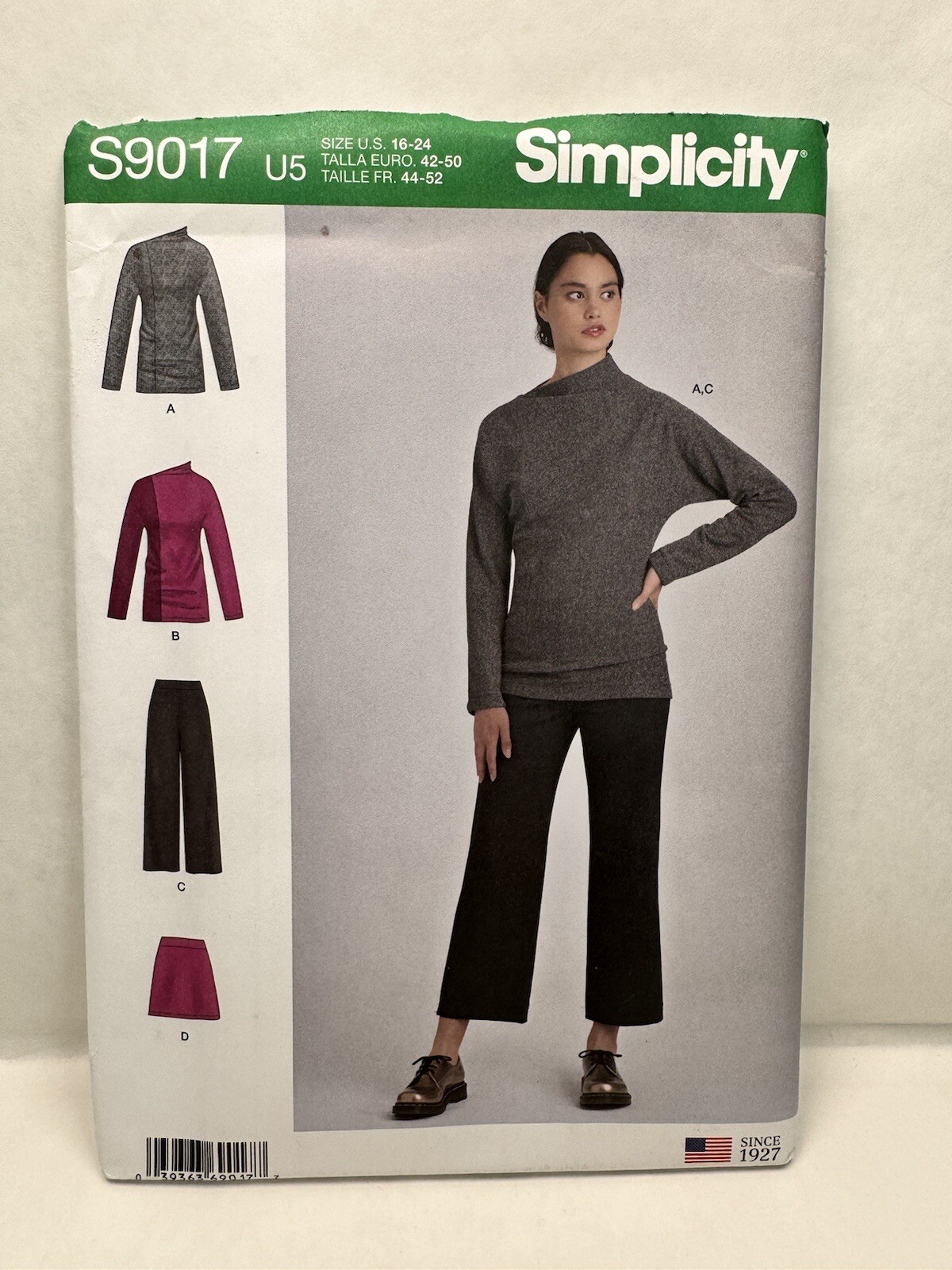 Simplicity S9017 9017 R10371 Misses Tops Pant Skirt Pattern 16-24 *uncut*