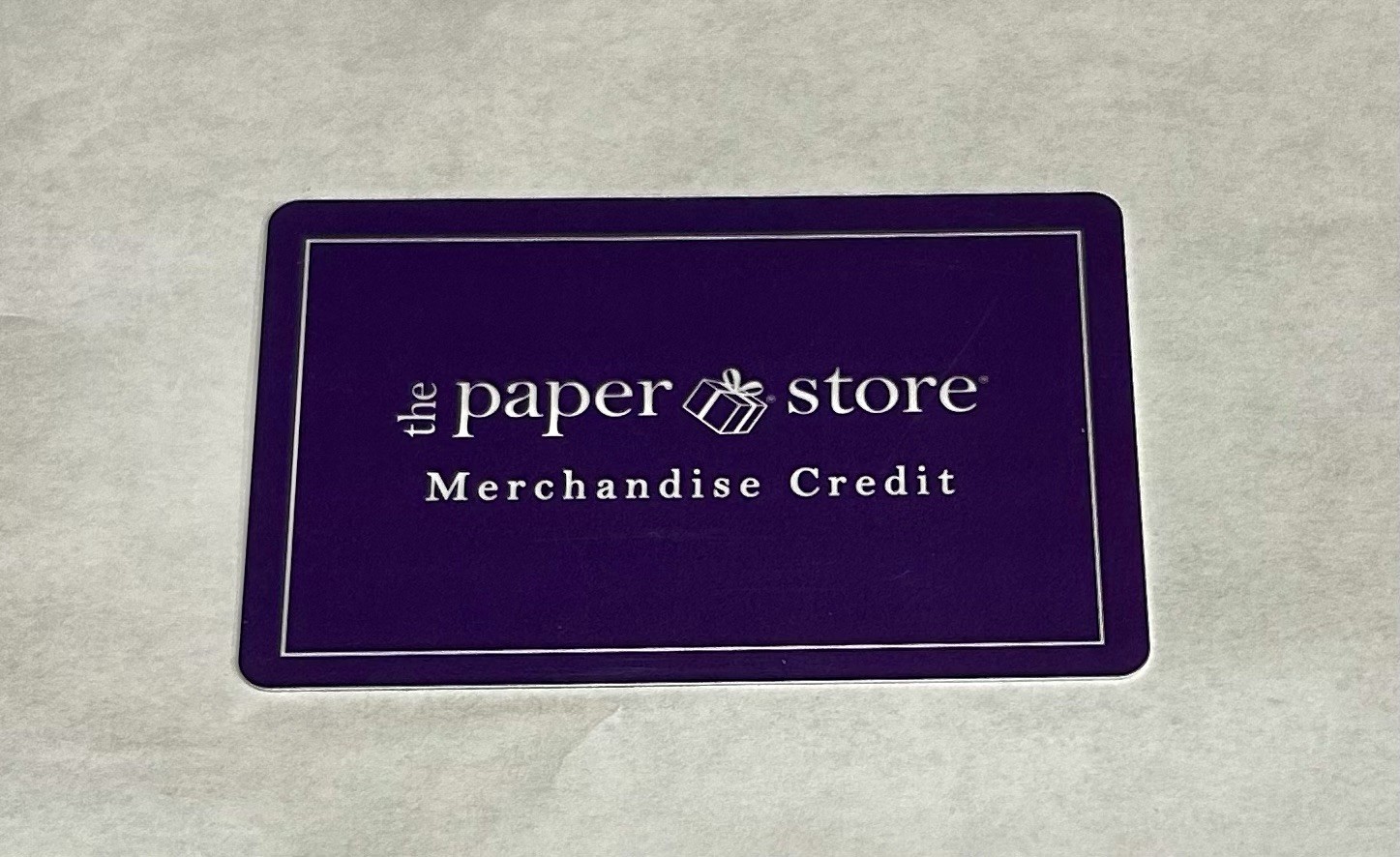 Paper store gift card $98
