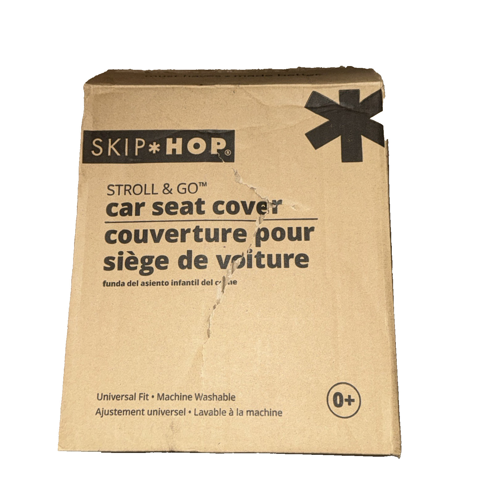 SKIP Hop Stroll & Go Baby Car Seat Cover Grey Faux like Fur