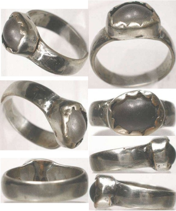 16thC Medieval Byzantine Constantinople Turkey Europe Silver Quartz Crystal Sz8½