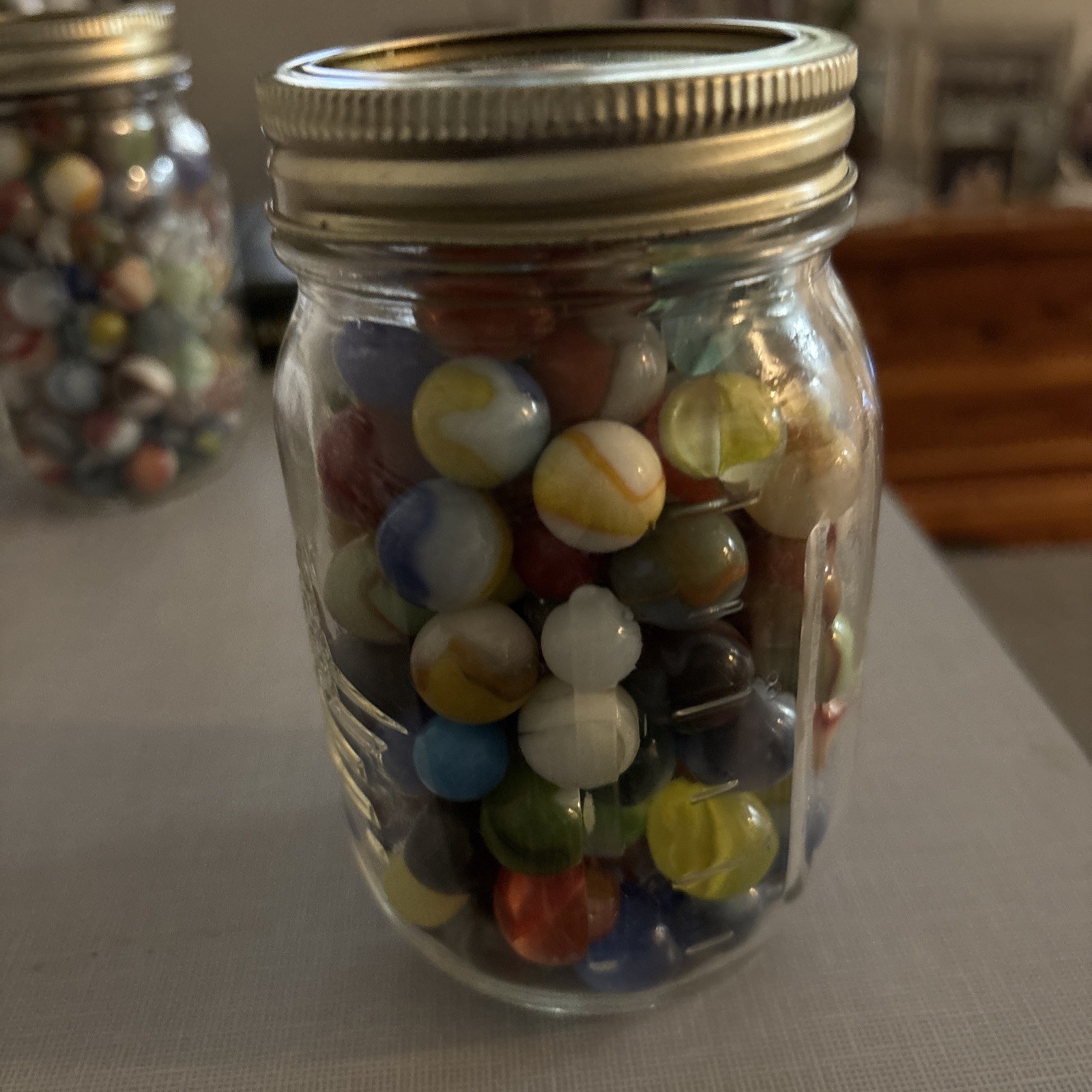 Ball Jar Vintage Marbles