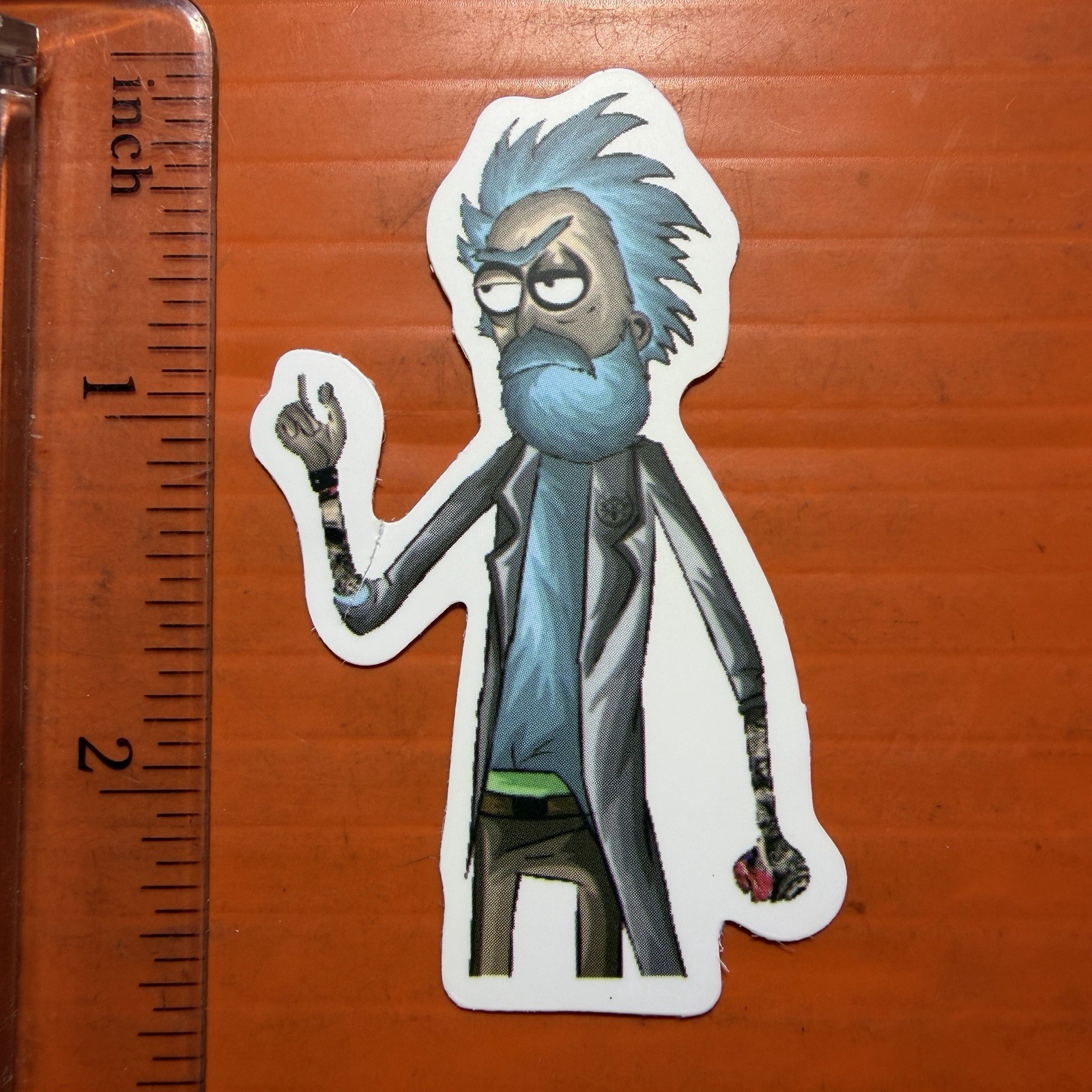 Bearded Rick Sticker rick and morty rick sanchez