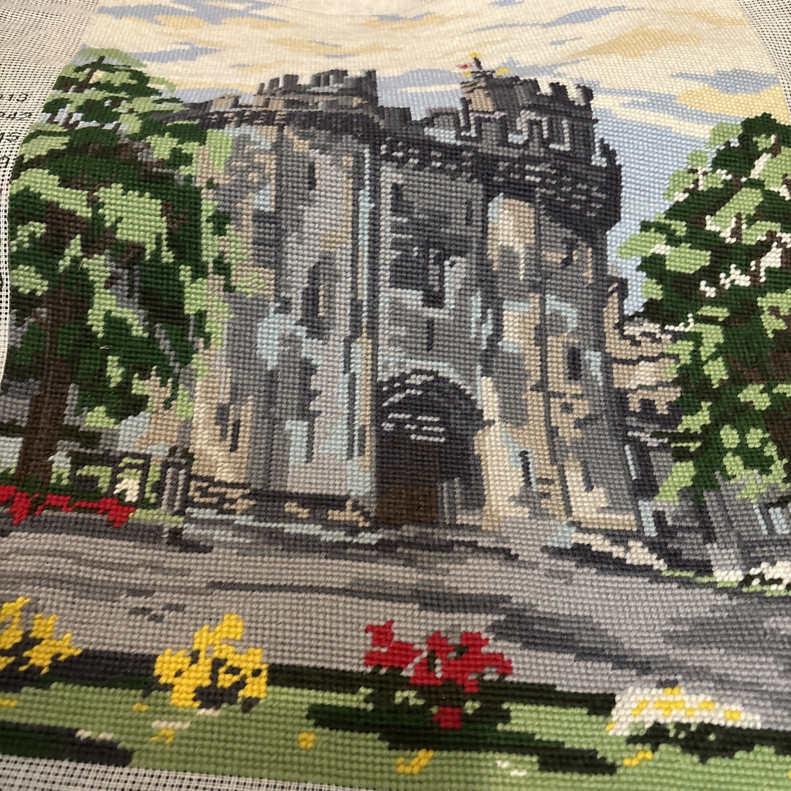 Vintage Lancaster castle uk tapestry 