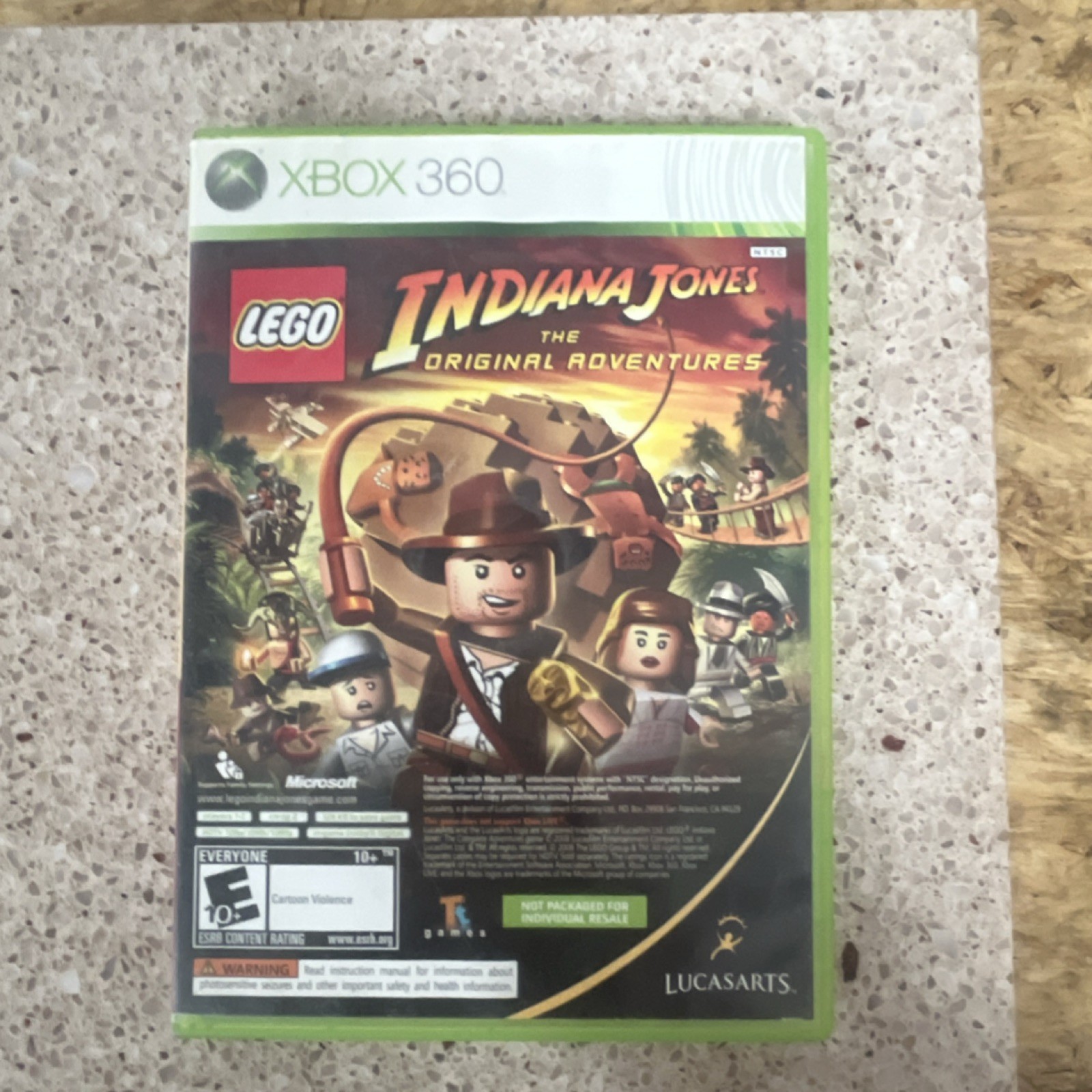 LEGO, LucasArts Xbox 360 Action/Adventure Game Lot: Indiana Jones, Kung Fu Pand…