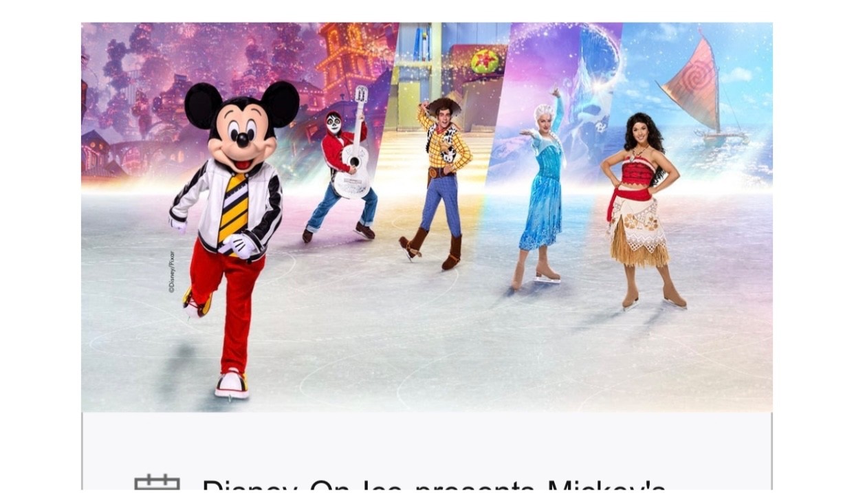Disney on ice 🧊 “Mickey’s search party” tickets