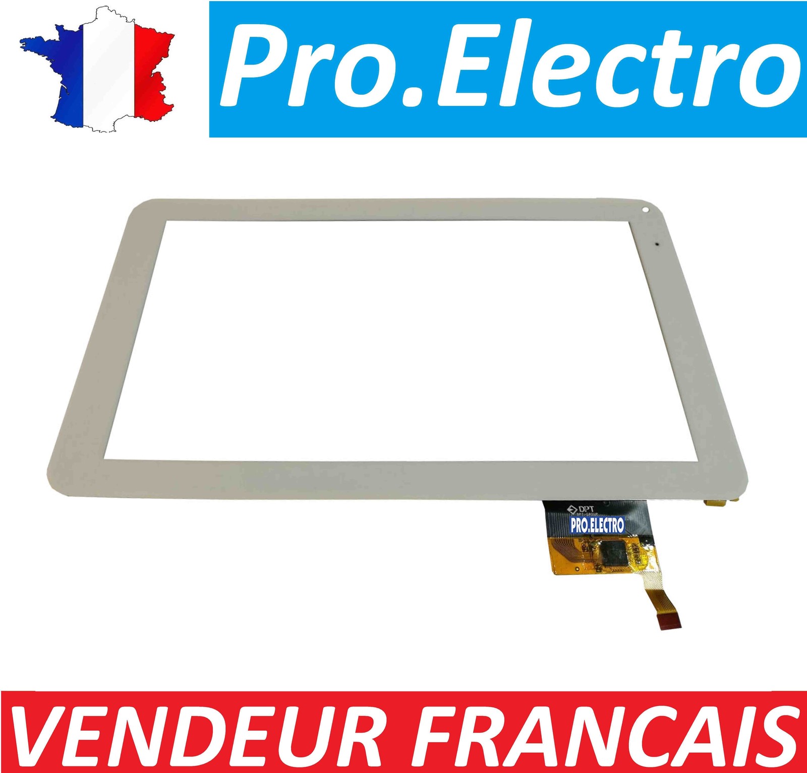 White: Polaroid MIDC901P Touch Screen Digitizer