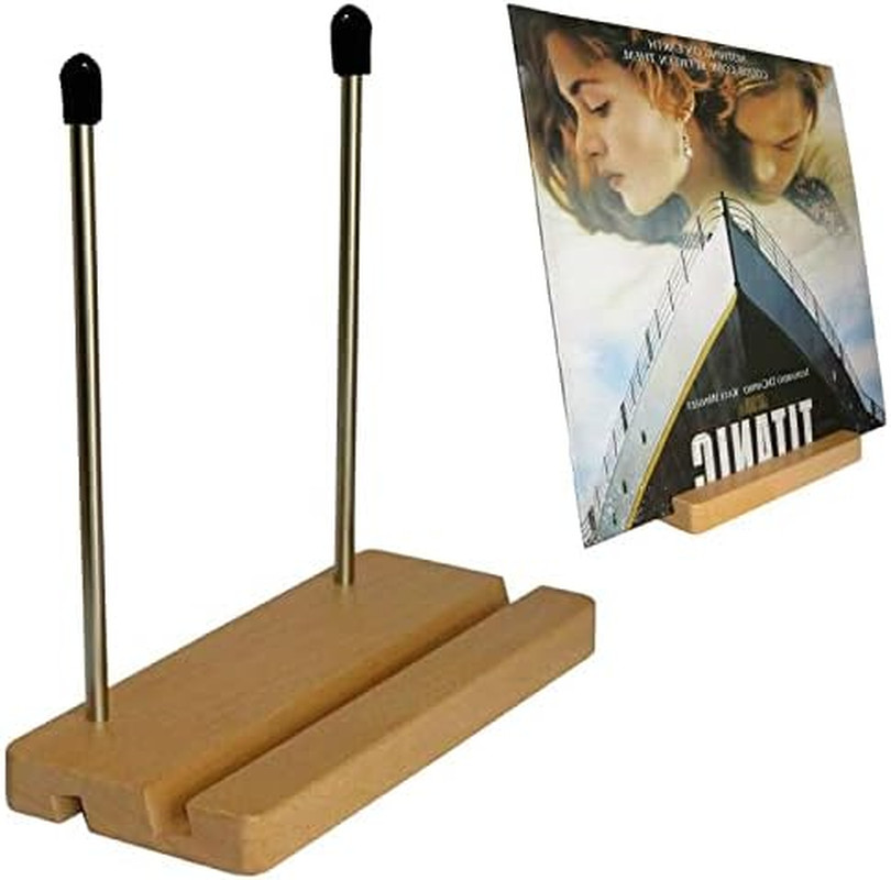 Vinyl Record Storage Holder Album Display Stand Record Organizer, Fits 7” and 12