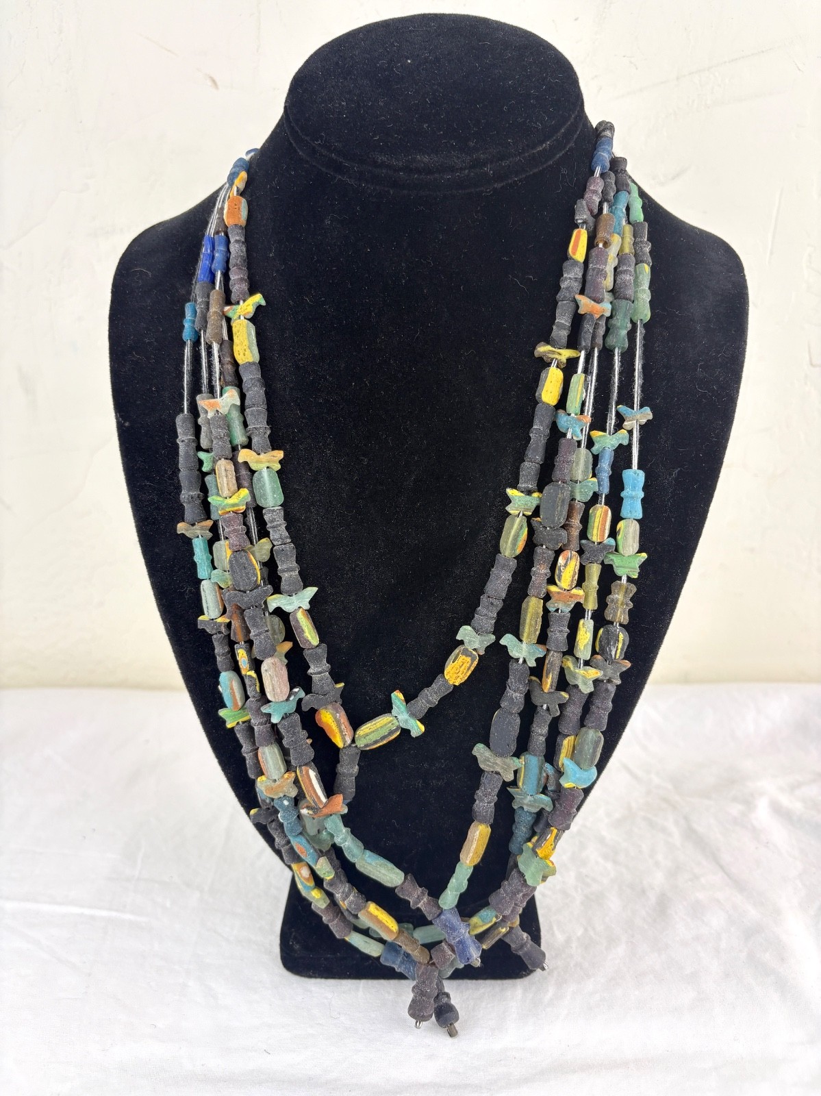 Strands of Ancient Roman Glass Bead Necklace c2000 years old