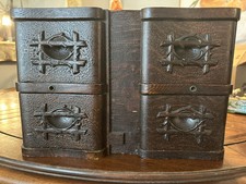 Vintage 1900’s SINGER Set Of Ornate Wood Drawers With Stand Treadle 4 Drawers