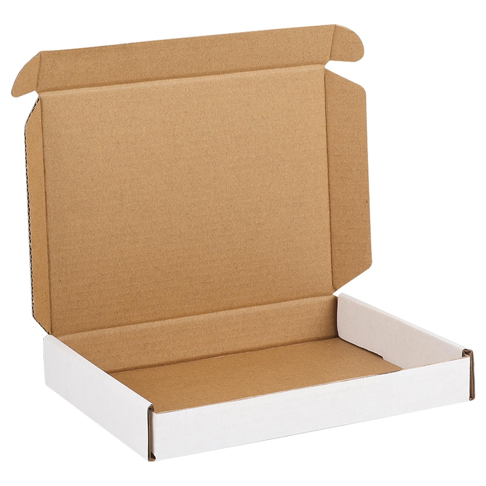 1 PCS 7x5x1 Inch Shipping Box White Corrugated Cardboard Literature Mailer