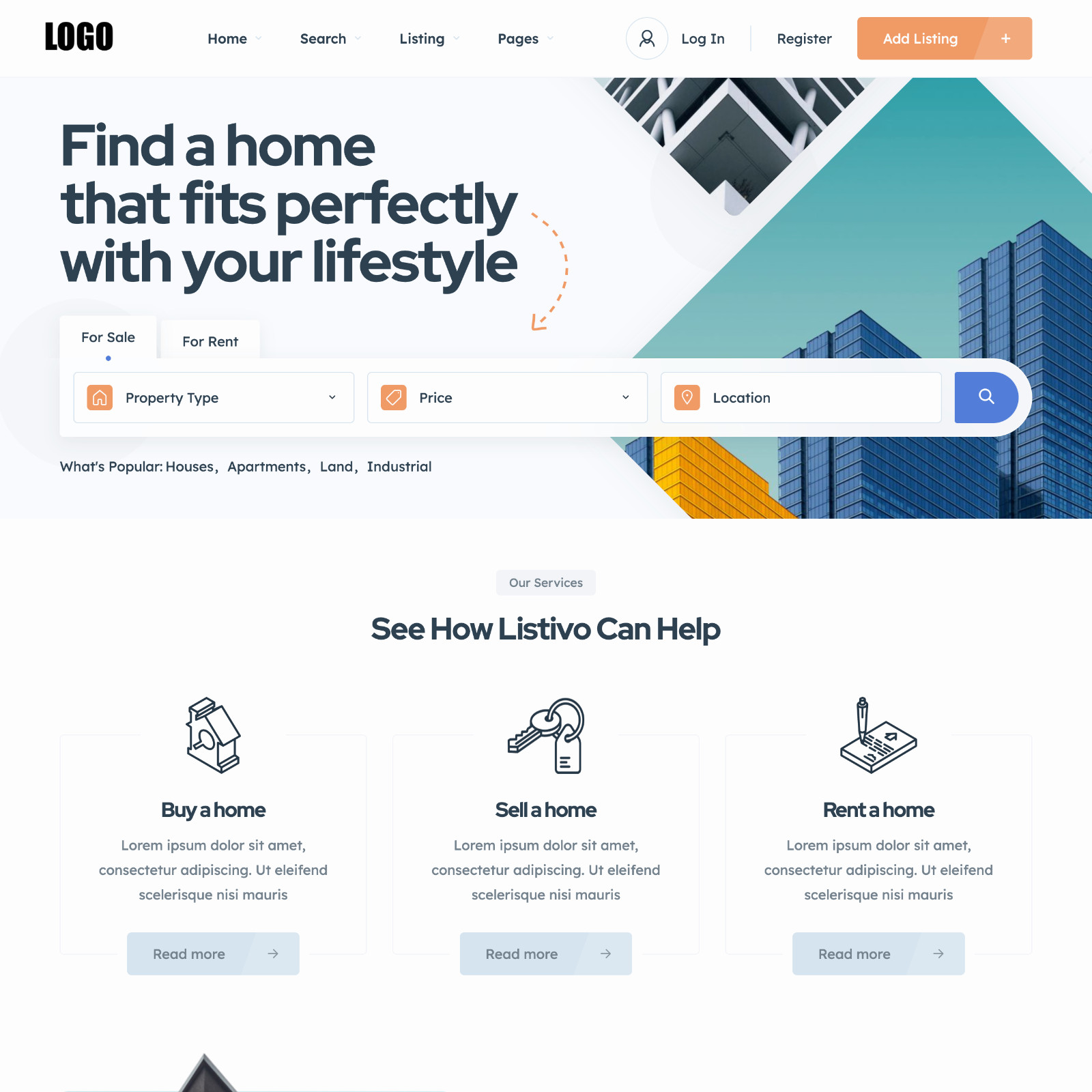 🏡 Property Listings Website Design for Sale with Free VPS Web Hosting