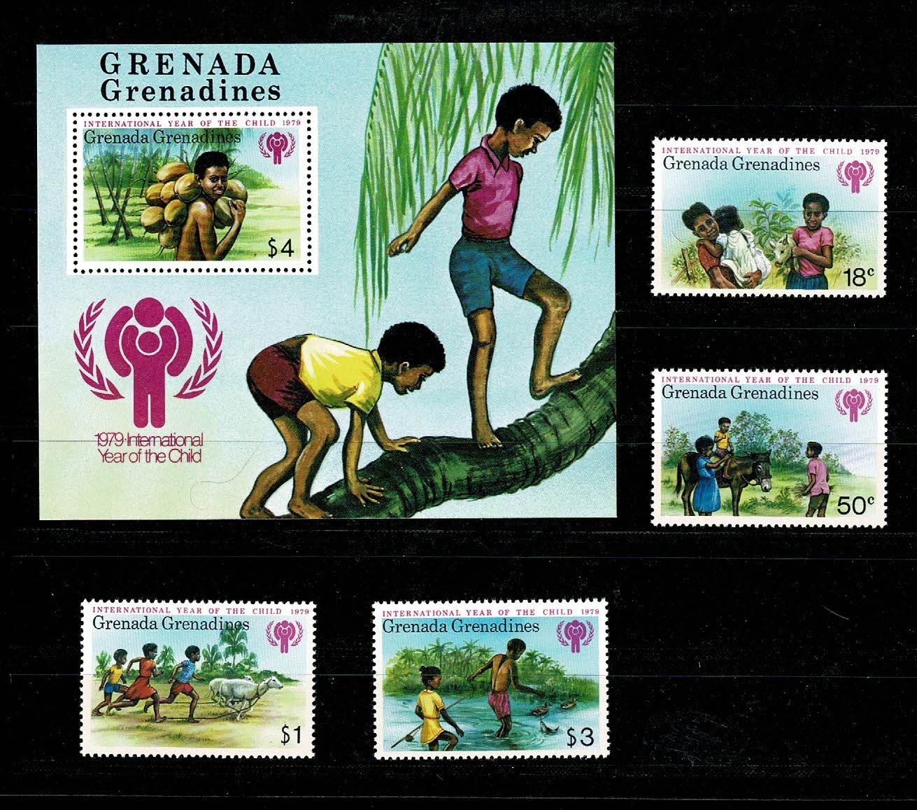 GRENADA GRENADINES 1979 MS +set International year of the child  MNH B02