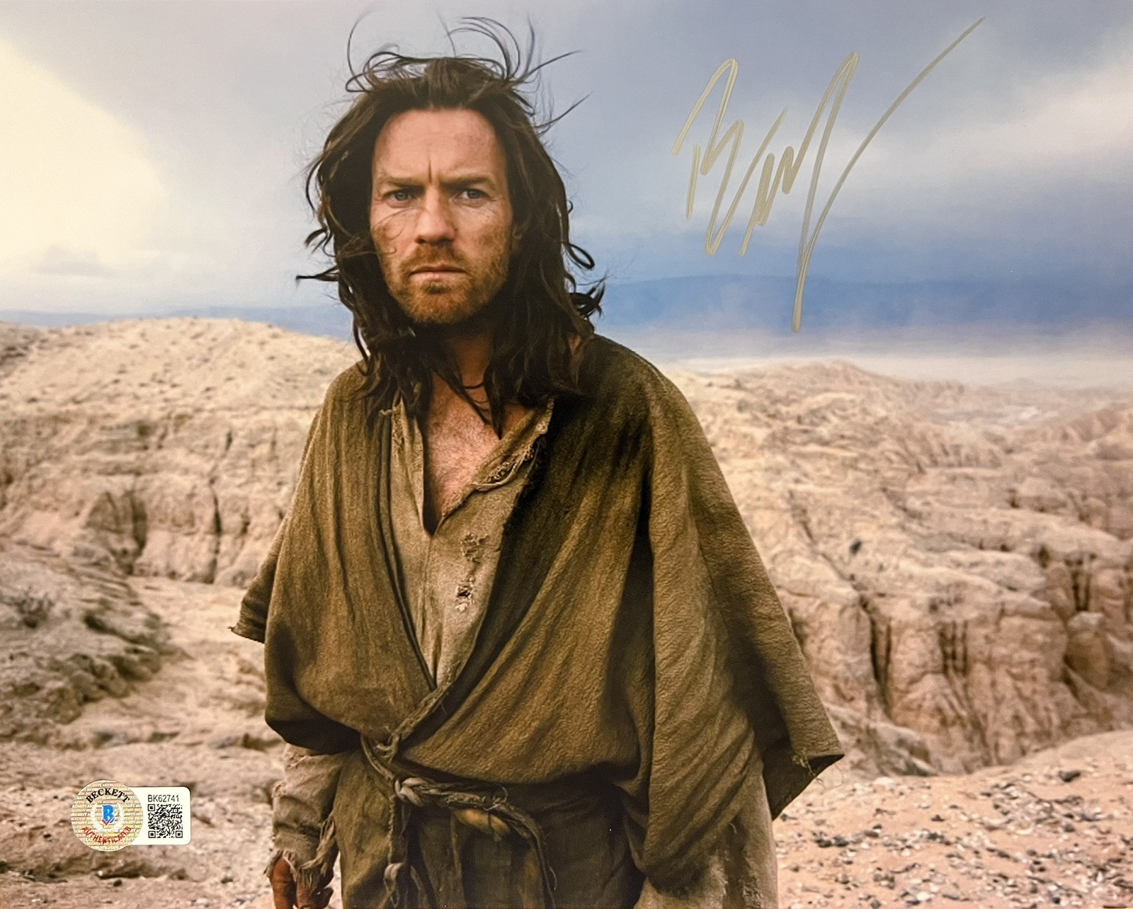 Ewan McGregor signed photo Beckett COA as Jesus Christ Last Days In The Desert