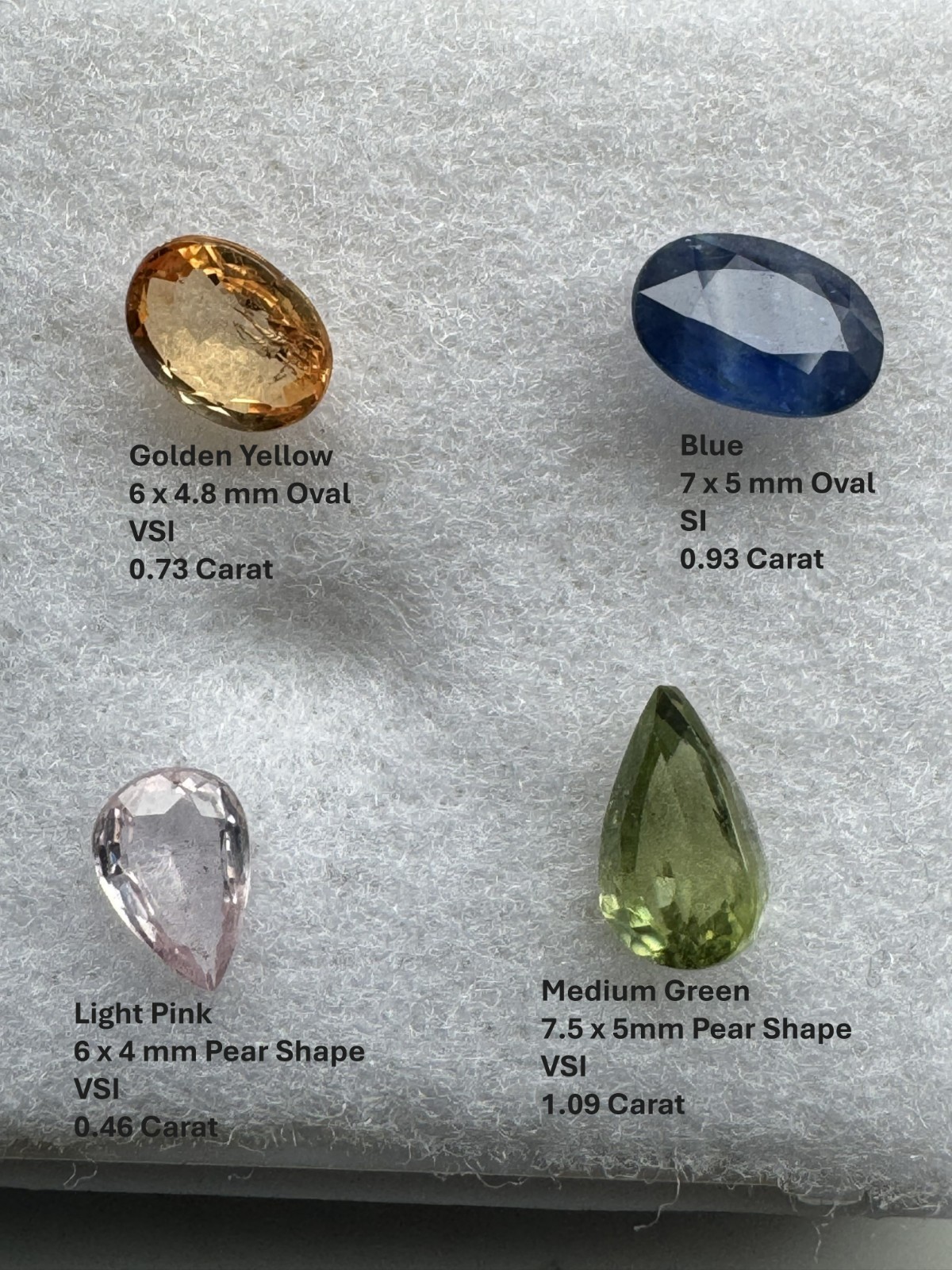 ALL SAPPHIRES: PRECIOUS GEMSTONE INVESTMENT LOT #22: 4 GEMS, 3.21 TCW.
