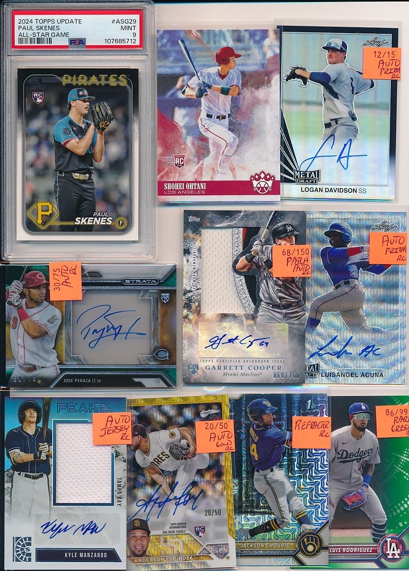 PREMIUM 1000 CARD MLB PATCH AUTO PSA JERSEY #'D ROOKIE BASEBALL COLLECTION LOT