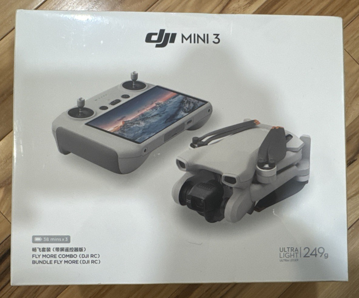 DJI Mini 3 Drone Fly More Combo W/RC Remote 4K HDR Sealed box Free Shipping