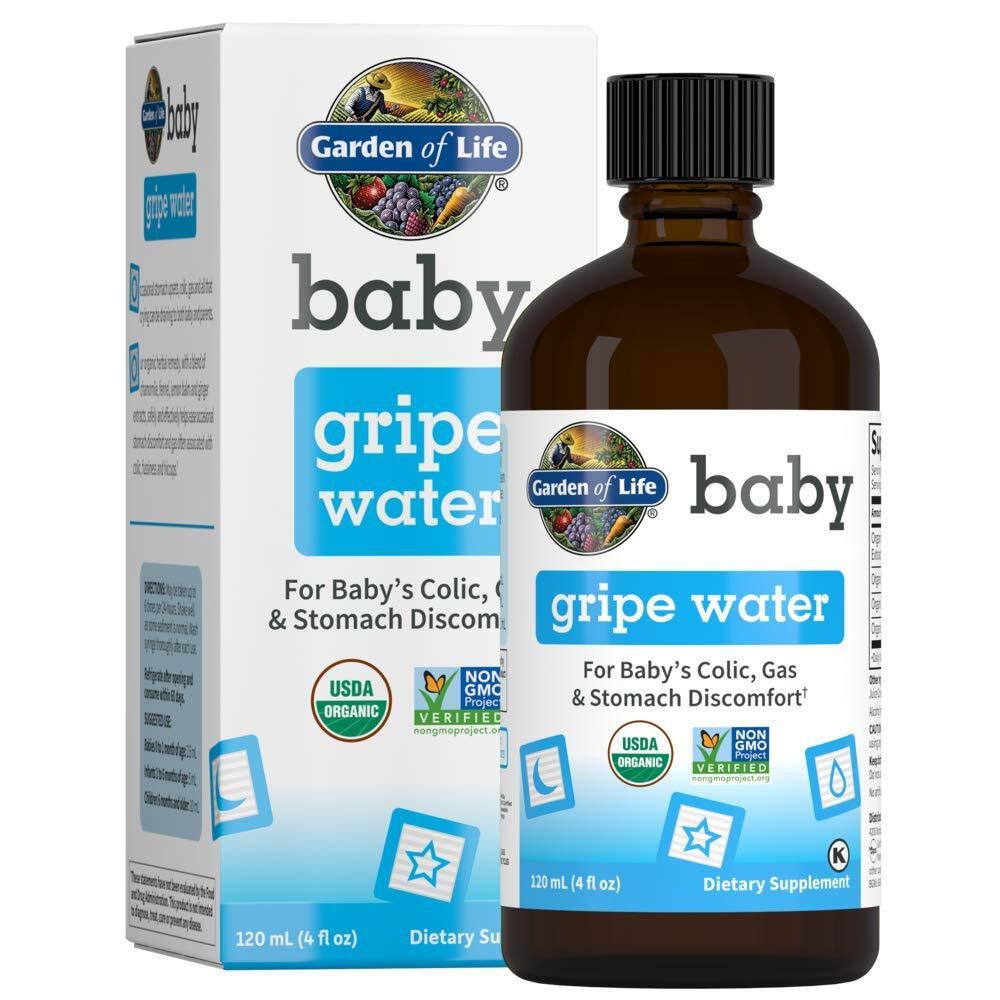 Garden of Life Baby Organic Gripe Water for Babies Nighttime or Daytime (4 oz)