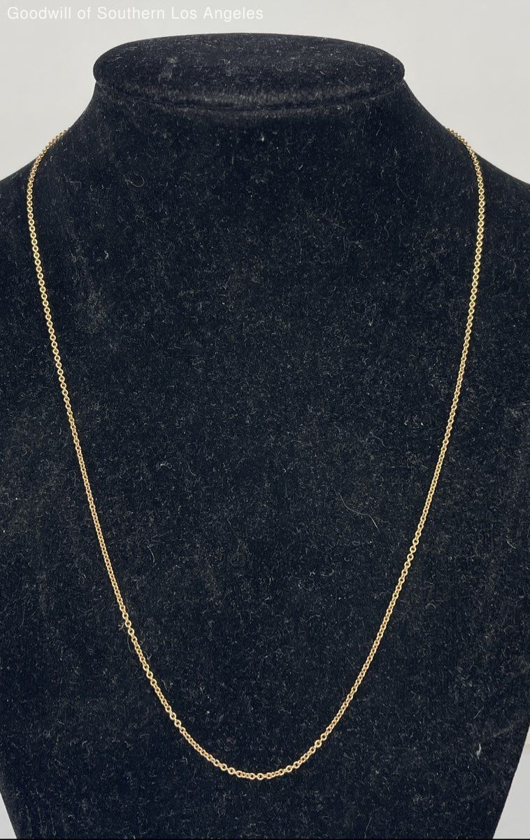 14k Gold Link Chain Necklace - 2.07g