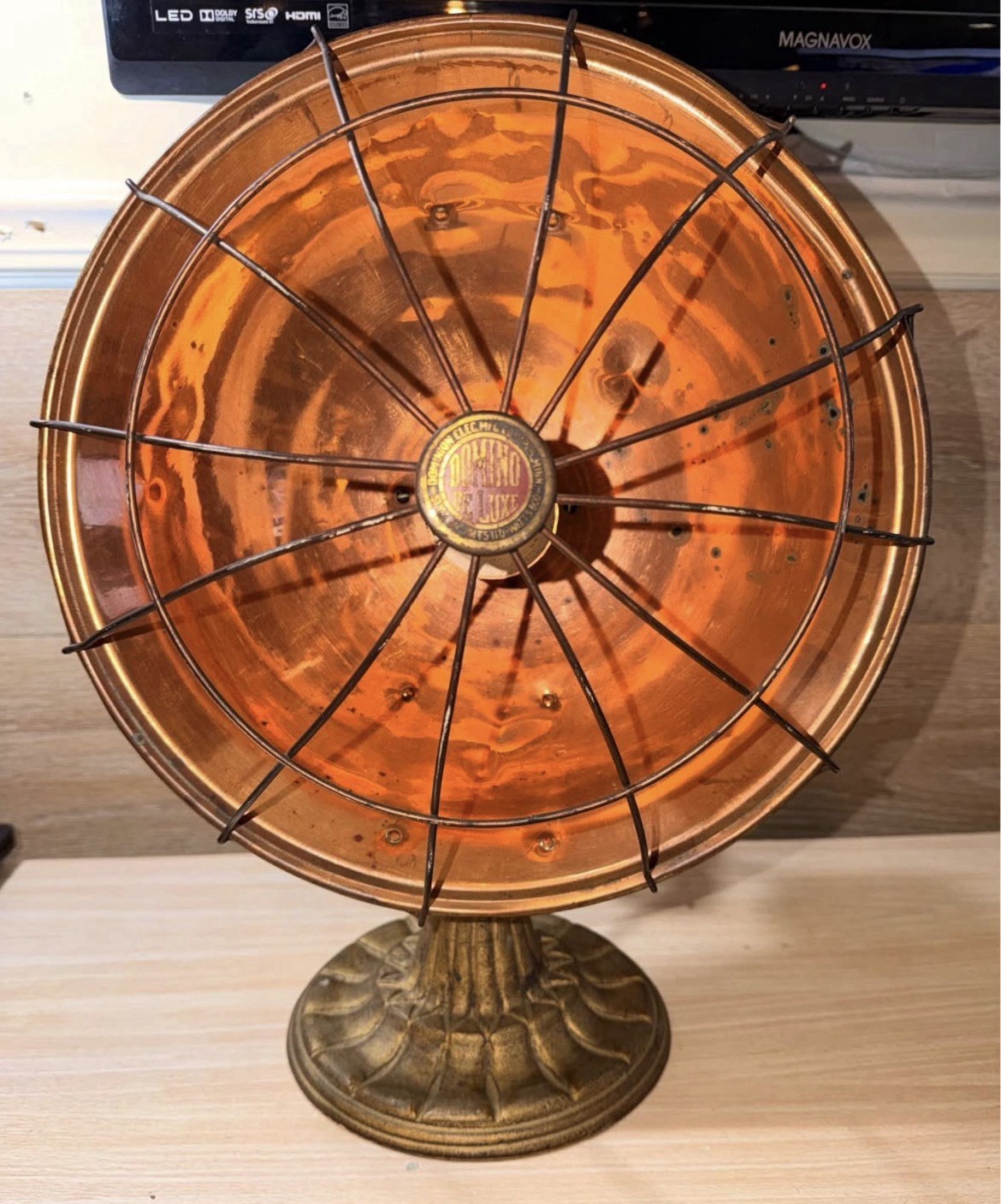 Antique Domino De Luxe Dominion Electric Co. Radiant Heater