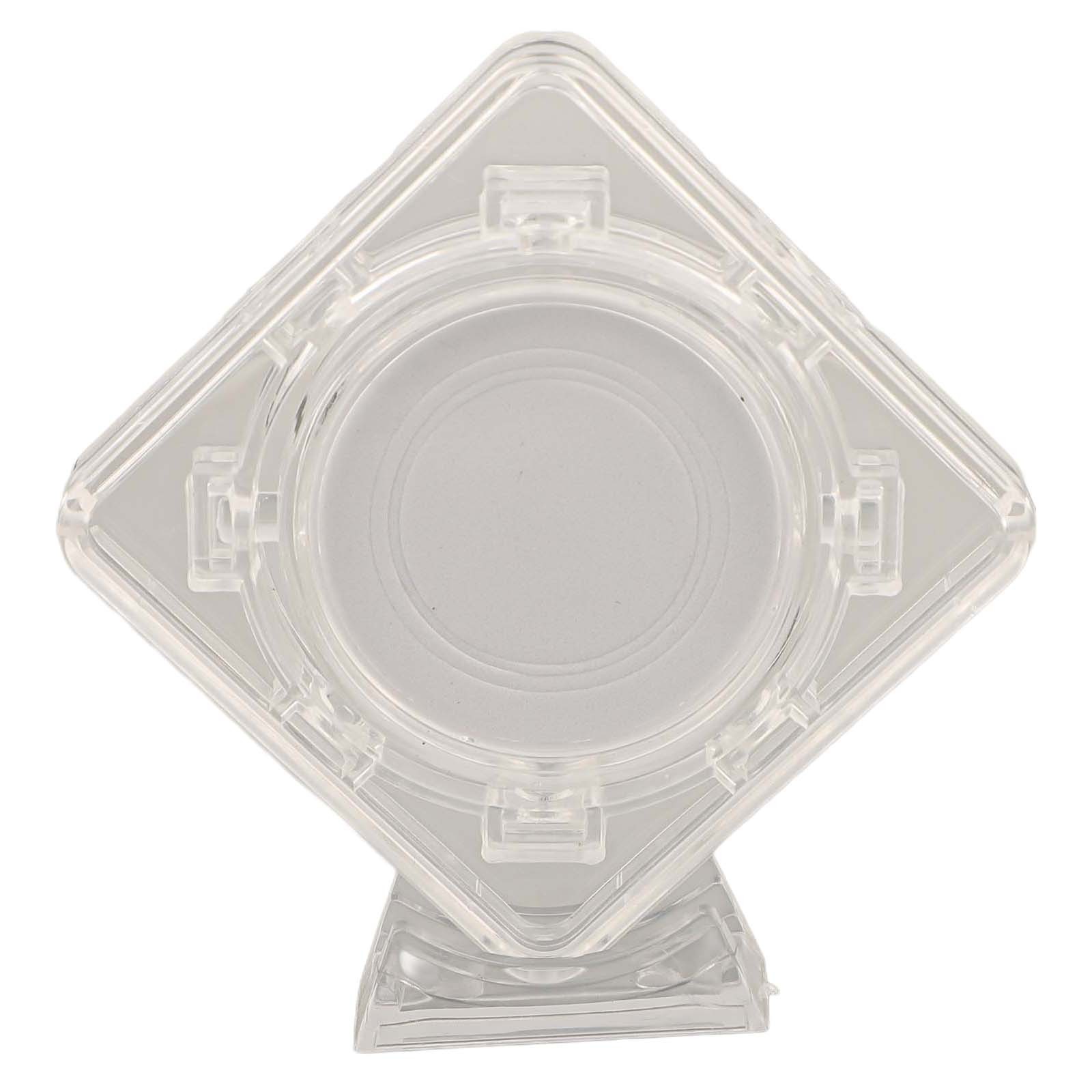 Acrylic Protective Box with 360-Degree Swivel Bracket for Coin Viewing
