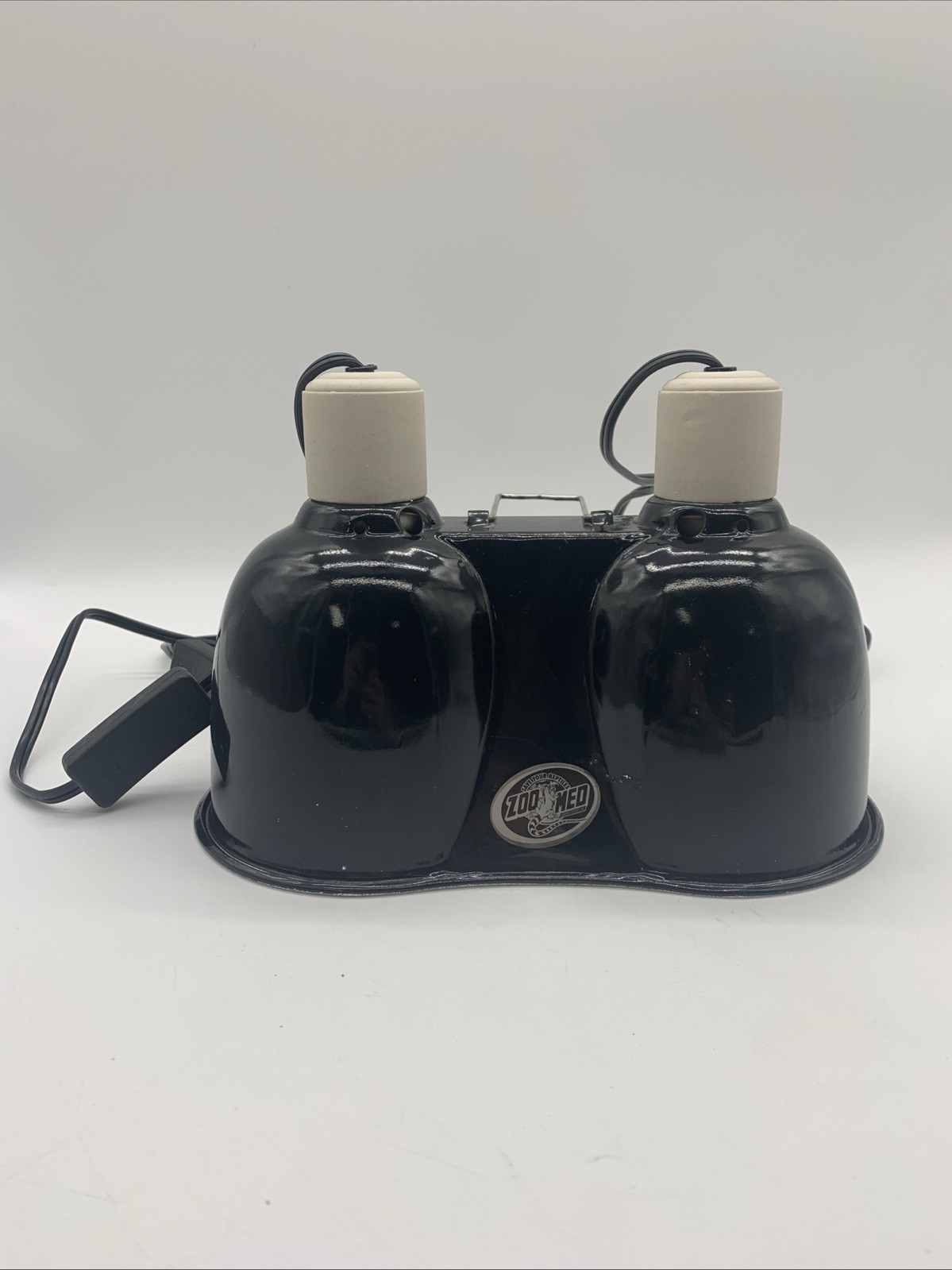 Zoo Med Reptile Dual Mini Deep Dome Heat Lamp Light Fixture LF-19 WORKS