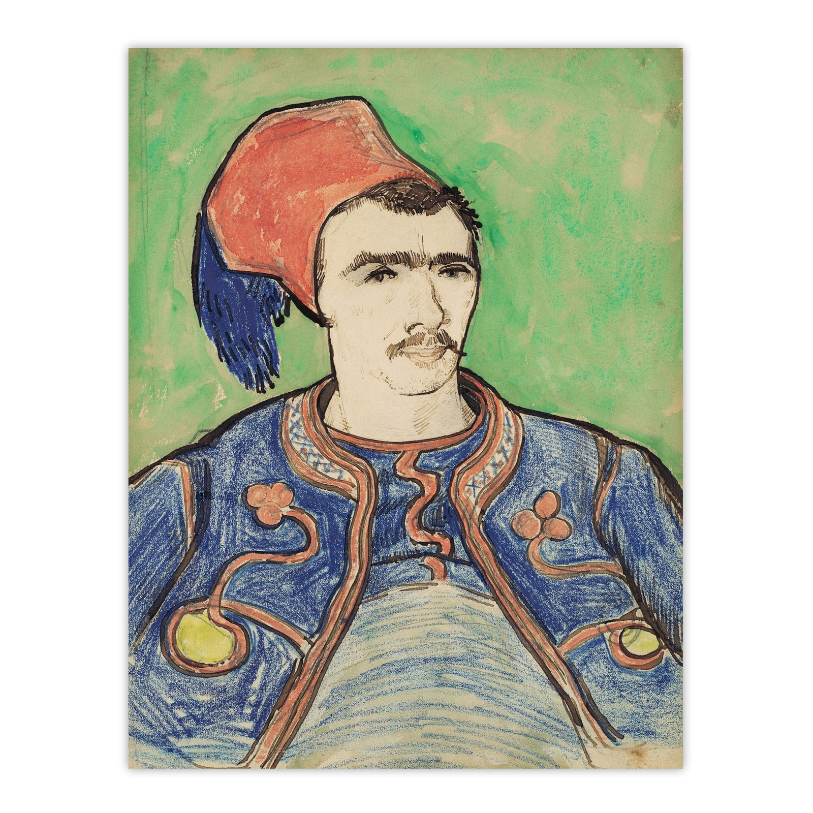 The Zouave Infantryman Van Gogh Vintage Wall Art Print Poster