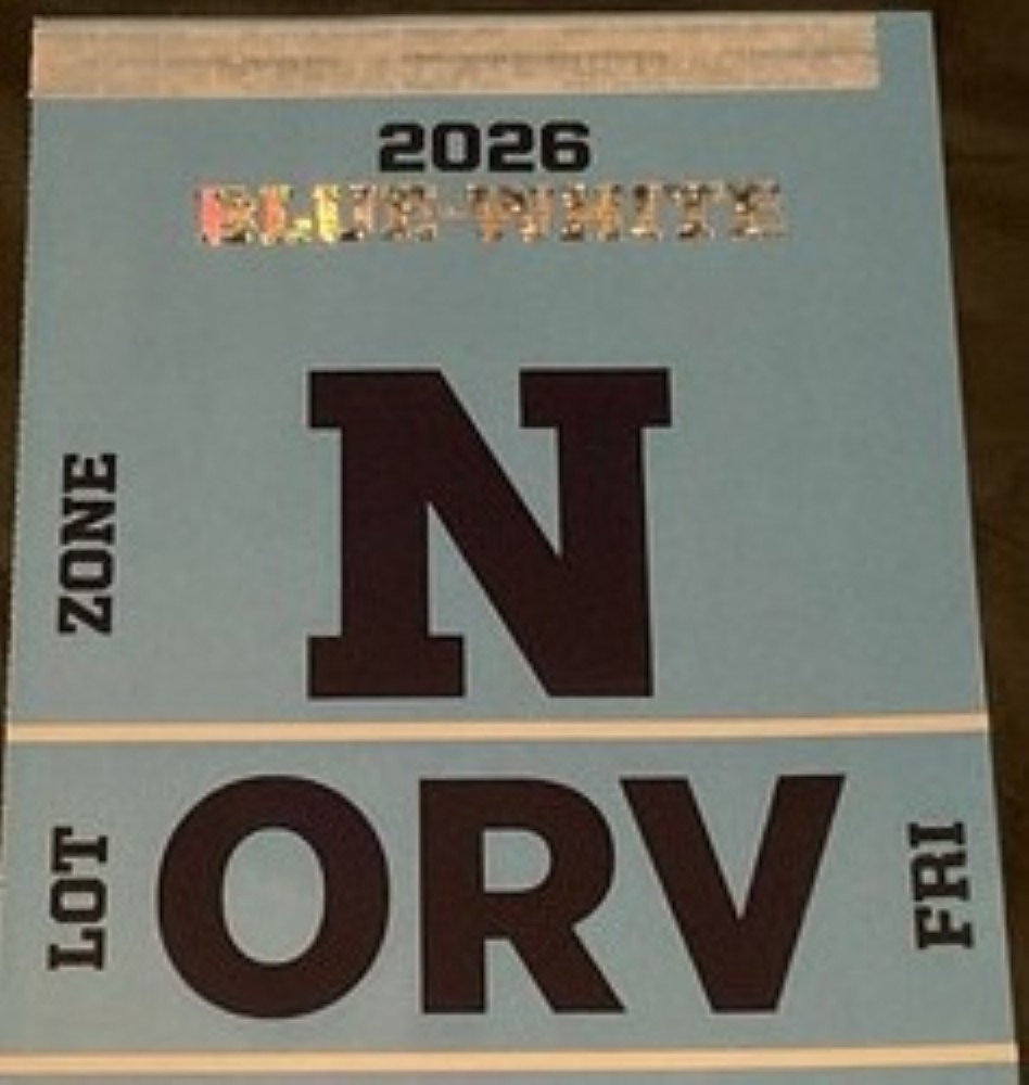 Penn State Football Parking Pass - Overnight RV Lot - ORV - 2026 Blue-White Game
