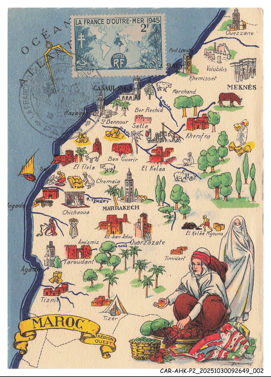 CAR-AHKP2-0116-CARTES-MAXIMUM - La France D'Ultramarine - Ocean Atlantic - Ma