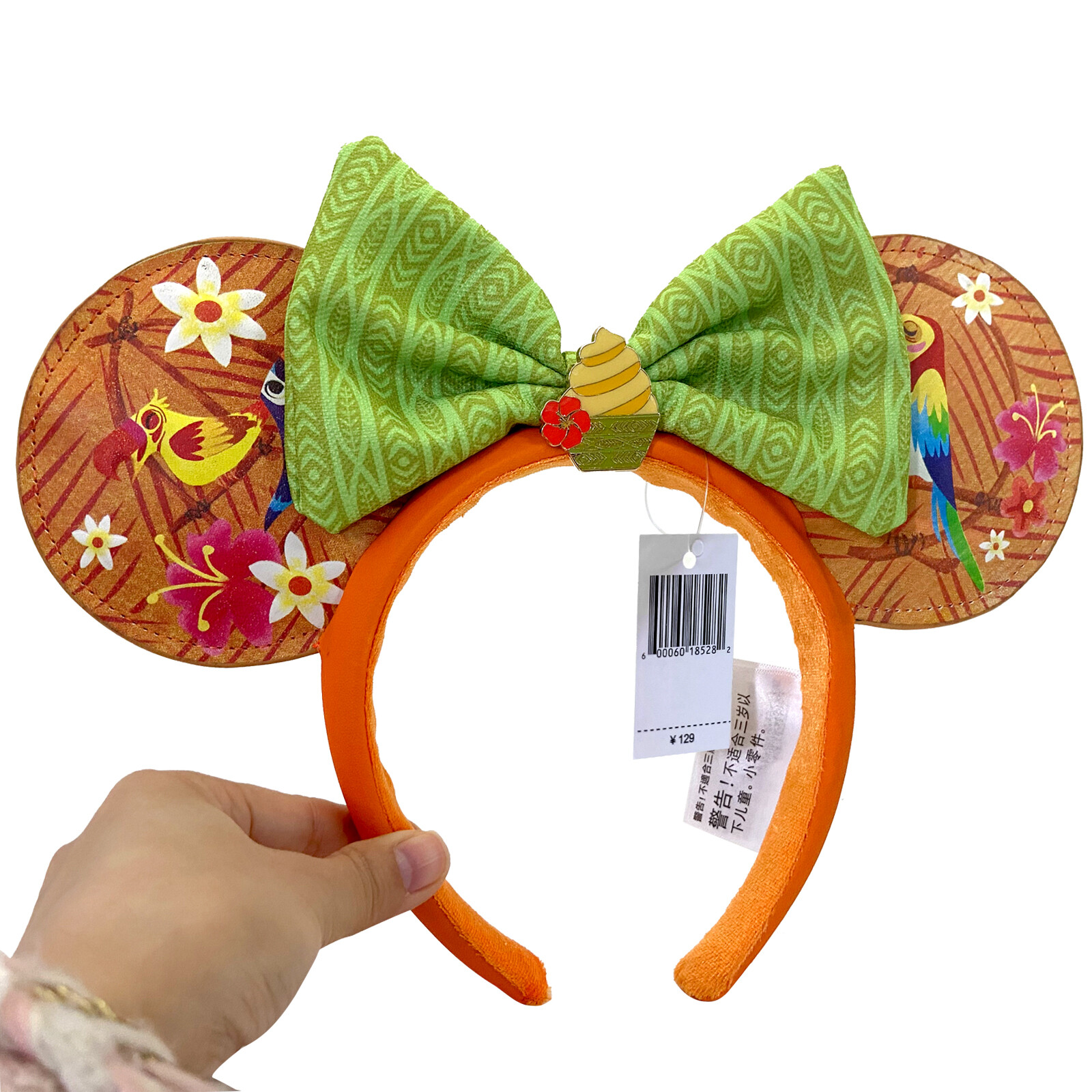 Dole Whip Headband Edition Disney^ Minnie Ears Birds Enchanted Tiki Room*
