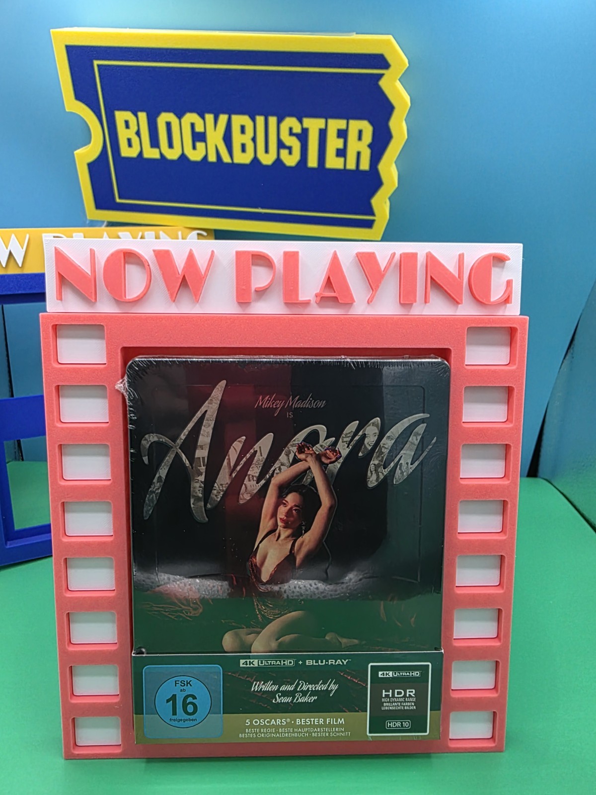 ANORA (2024) 4K UHD Blu-Ray Steelbook New/Sealed No Dents! Embossed EU Import 