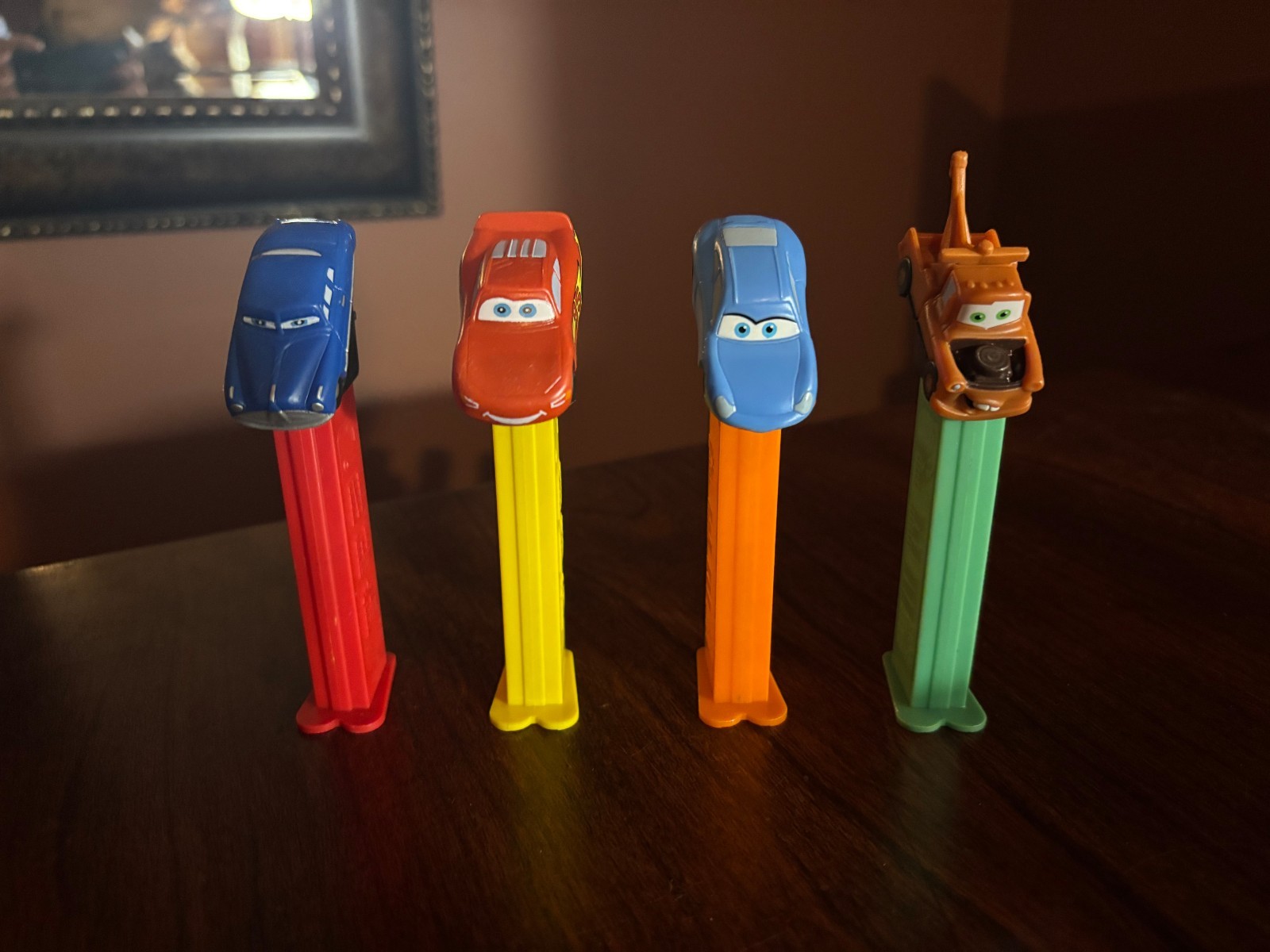 Disney Pixar Cars + Tow Truck Pez Dispensers Lot Of 4
