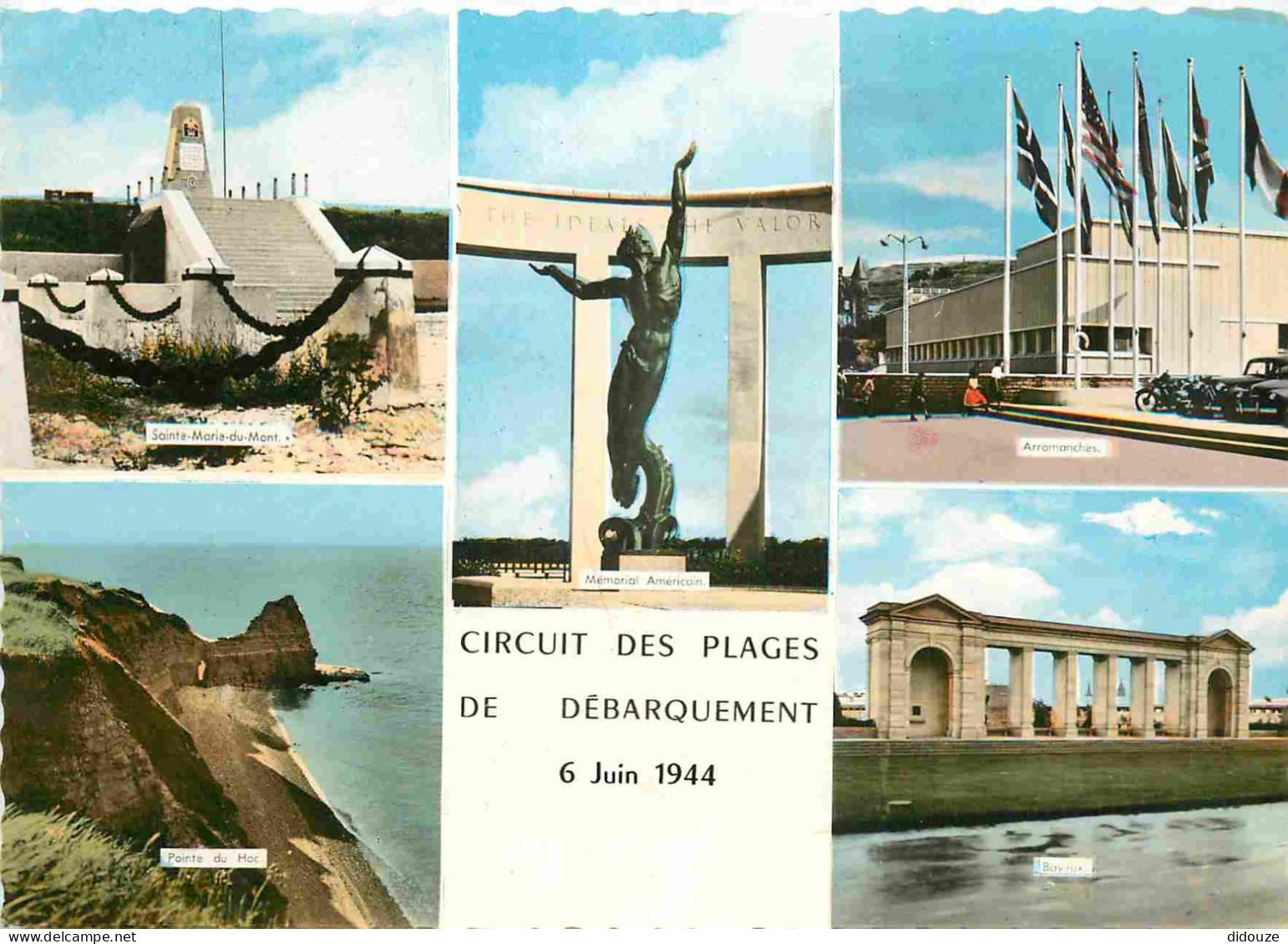 Postcard - Militaria - Landing of June 6, 1944 in Normandy - Circuit d