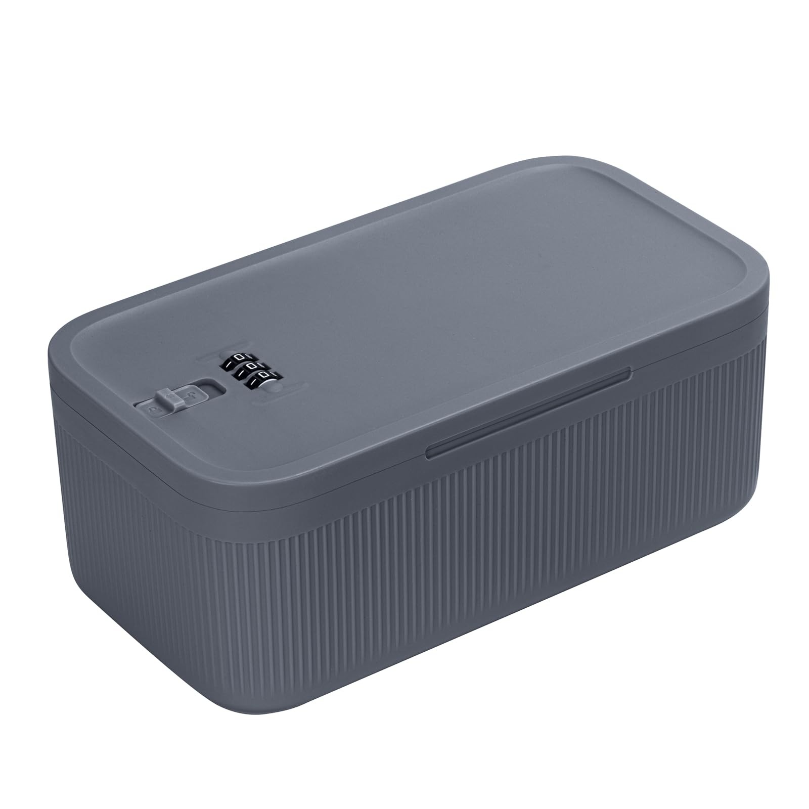 Lockable Storage Box,Medicine Lock 9.25 inches x 5 x 3.6 inches, Navy 