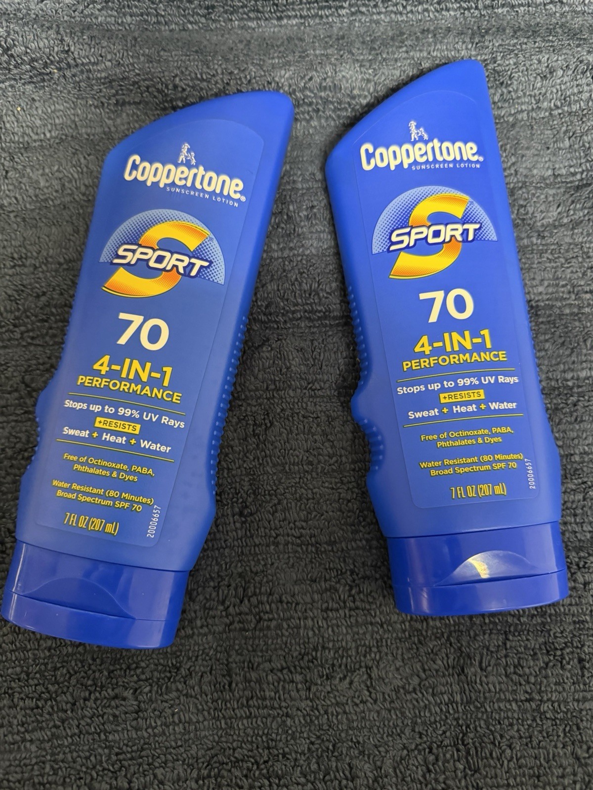 Coppertone Sunscreen Lotion Sport 70 4-in-1 performance 7 fl oz. - 2 pack