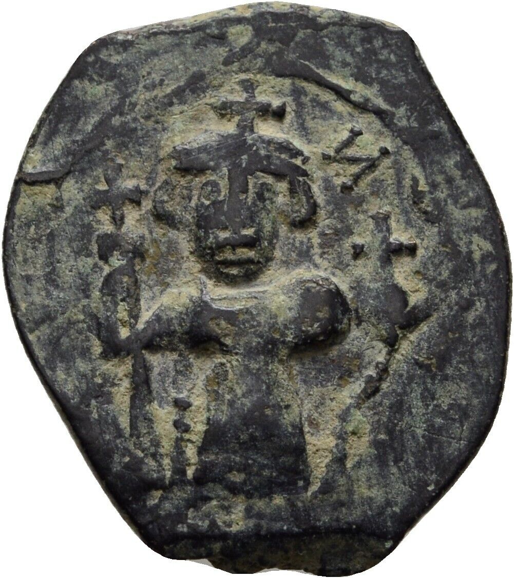 Byzantium Follis Bronze 27mm / 3.8g Genuine Coin #LVA66