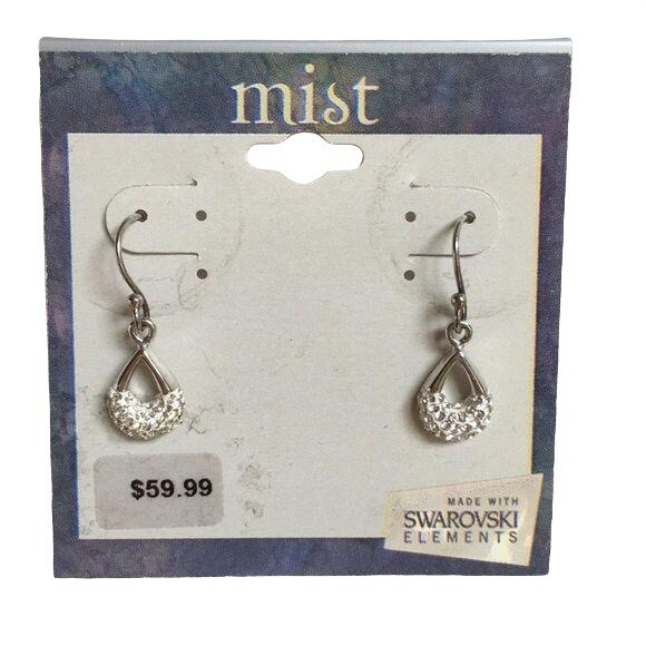 Mist Sterling Silver Swarovski Crystal Earrings