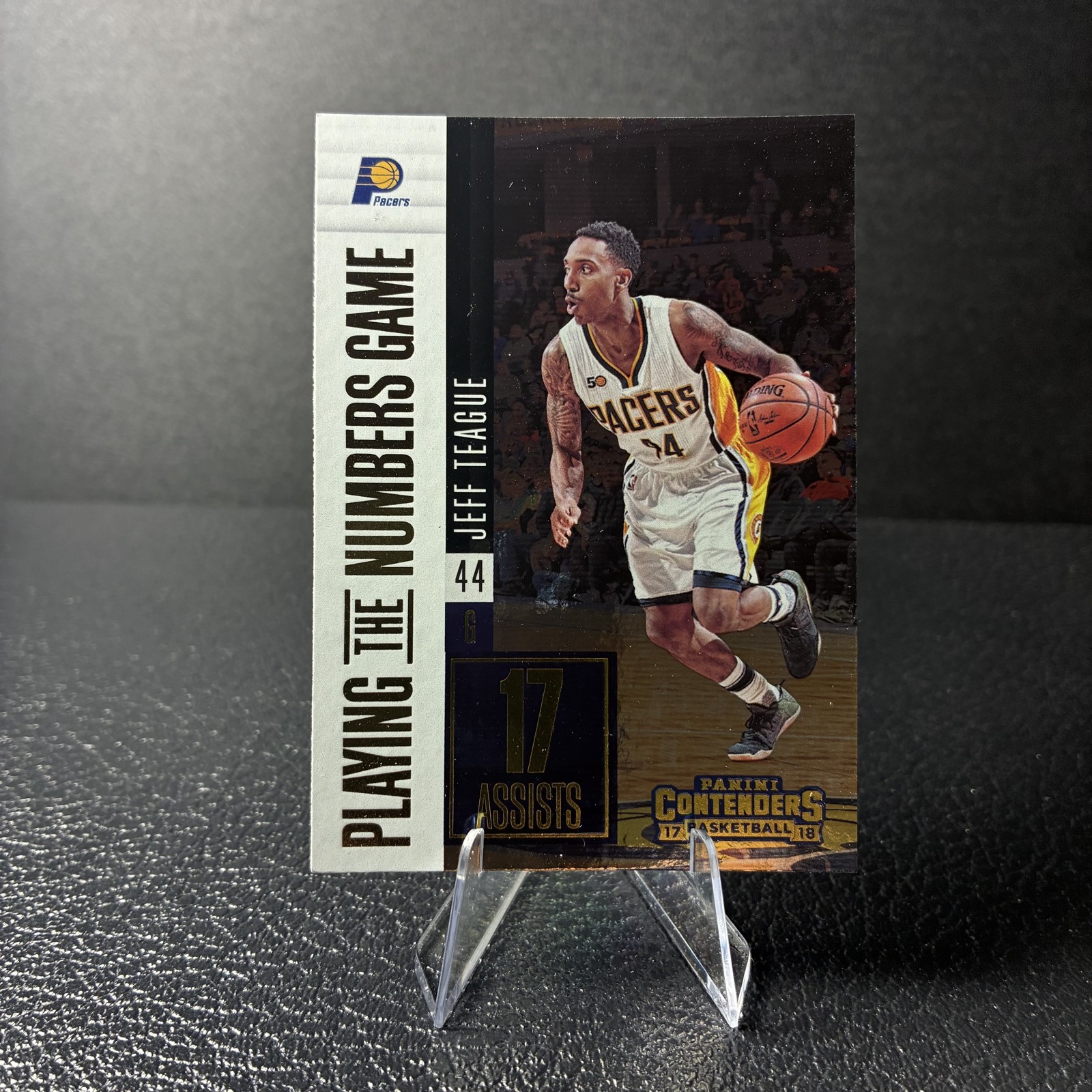 2017-18 Panini Contenders - Playing the Numbers Game Jeff Teague #29 Pacers
